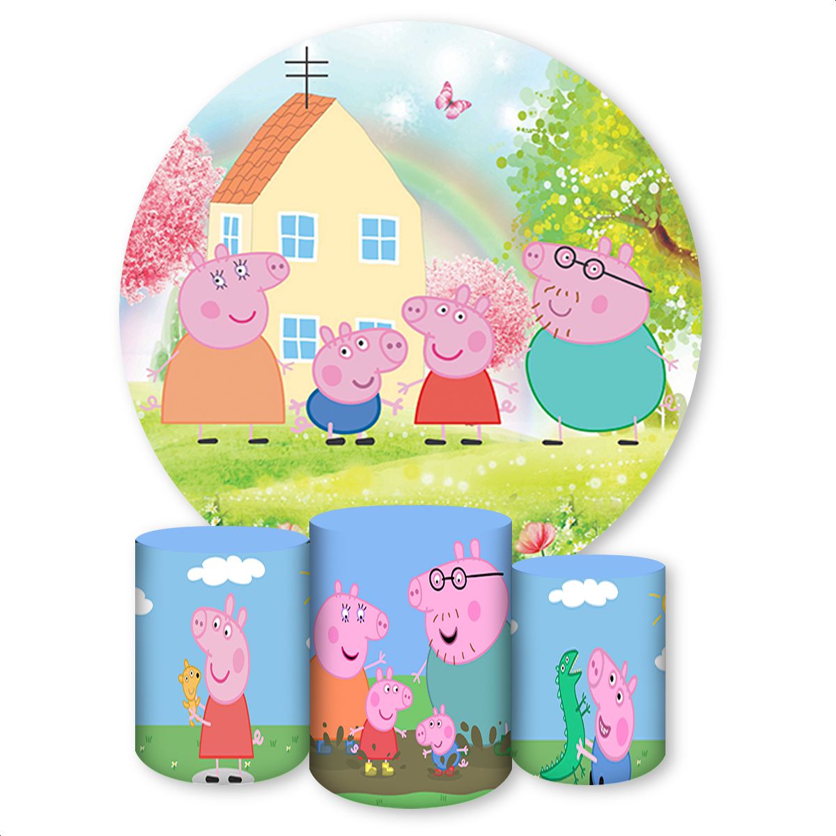 Kit 4 peças Full Tema Pep... - Painel Festivo