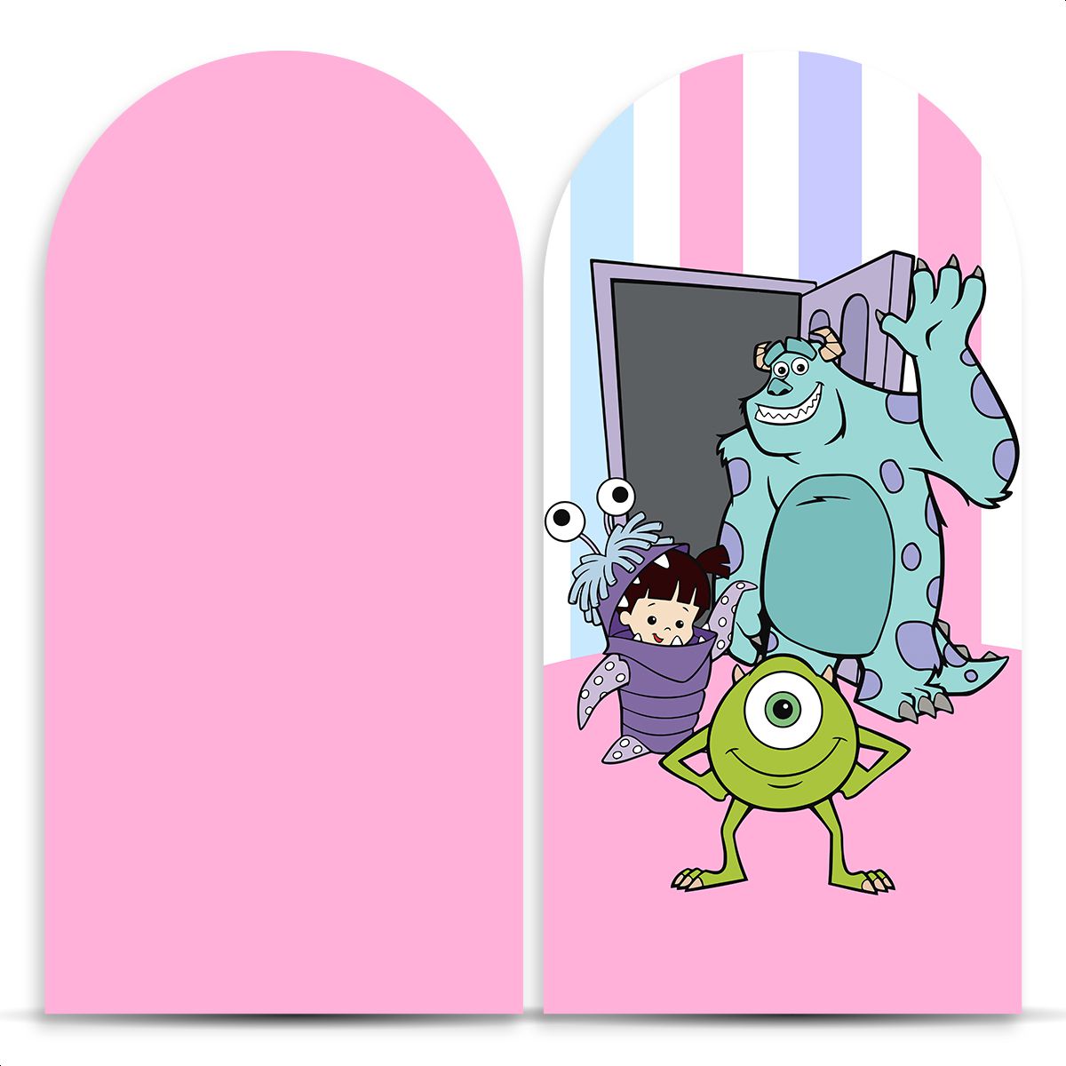 Painel Romano Tema Monstros SA 2026 - Painel Romano 2026 - Painel Festivo