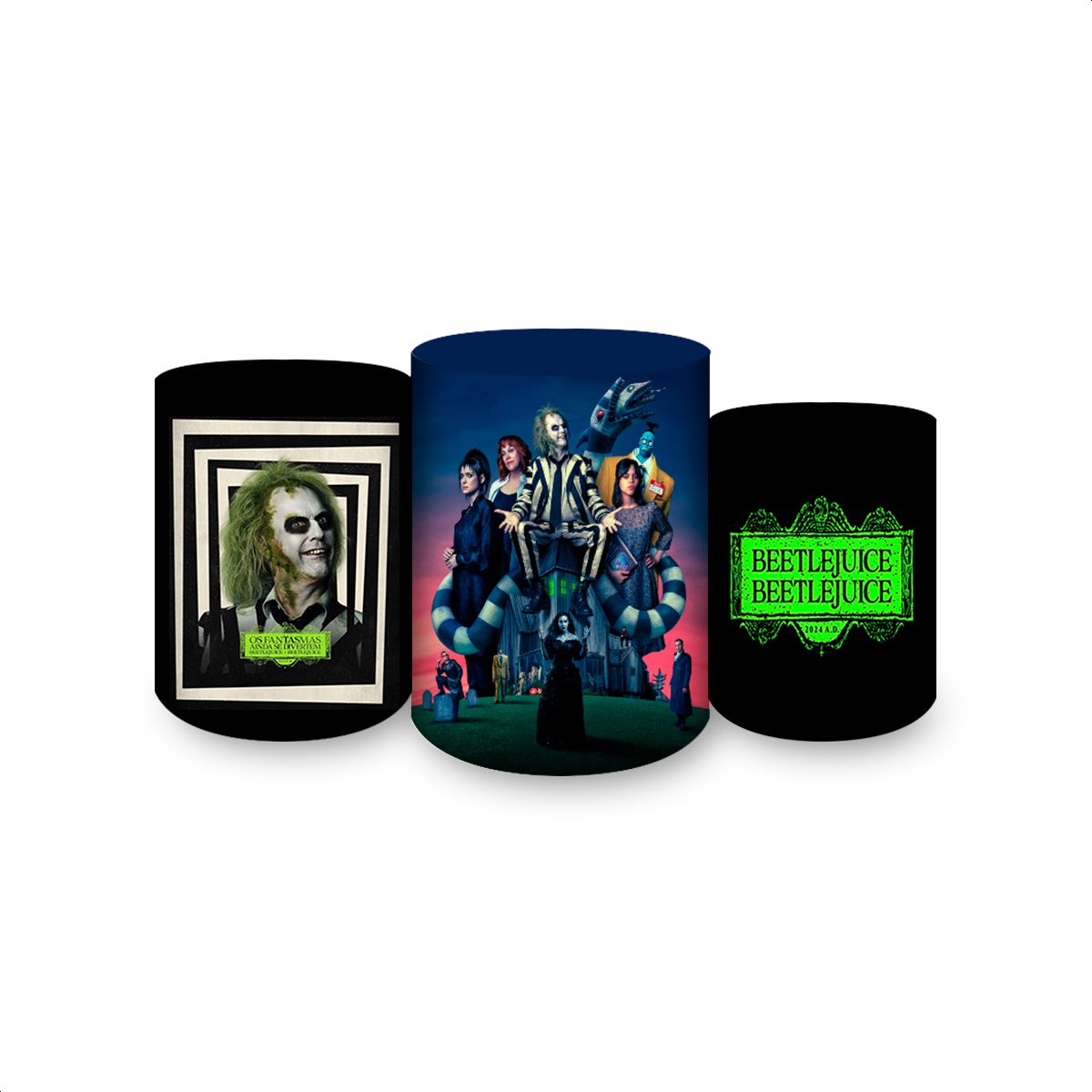 Trio Capas Cilindros Subl... - Painel Festivo