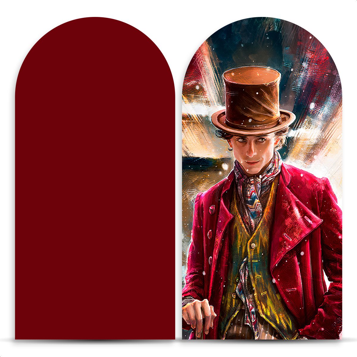 Painel Romano Tema Willy Wonka 2115 - Painel Romano 2115 - Painel Festivo