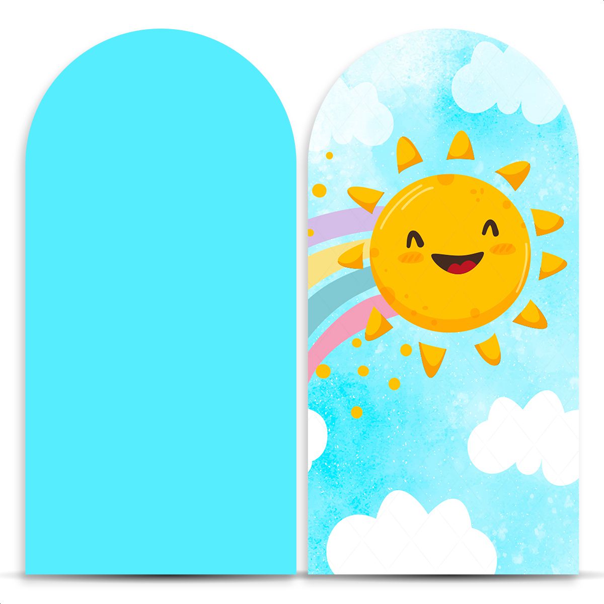 Painel Romano Tema Sol Cute 2117 - Painel Romano 2117 - Painel Festivo