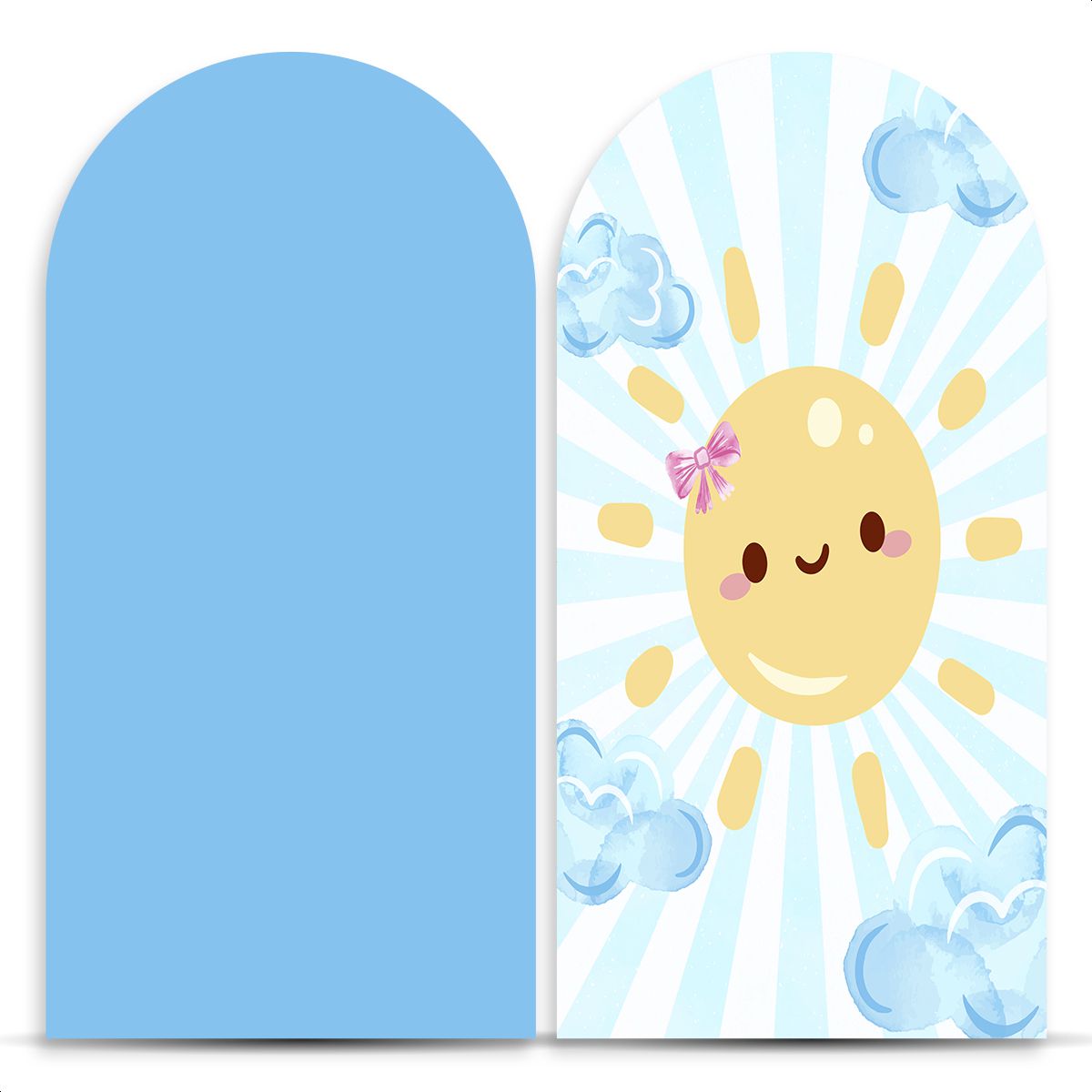 Painel Romano Tema Sol Cute 2118 - Painel Romano 2118 - Painel Festivo