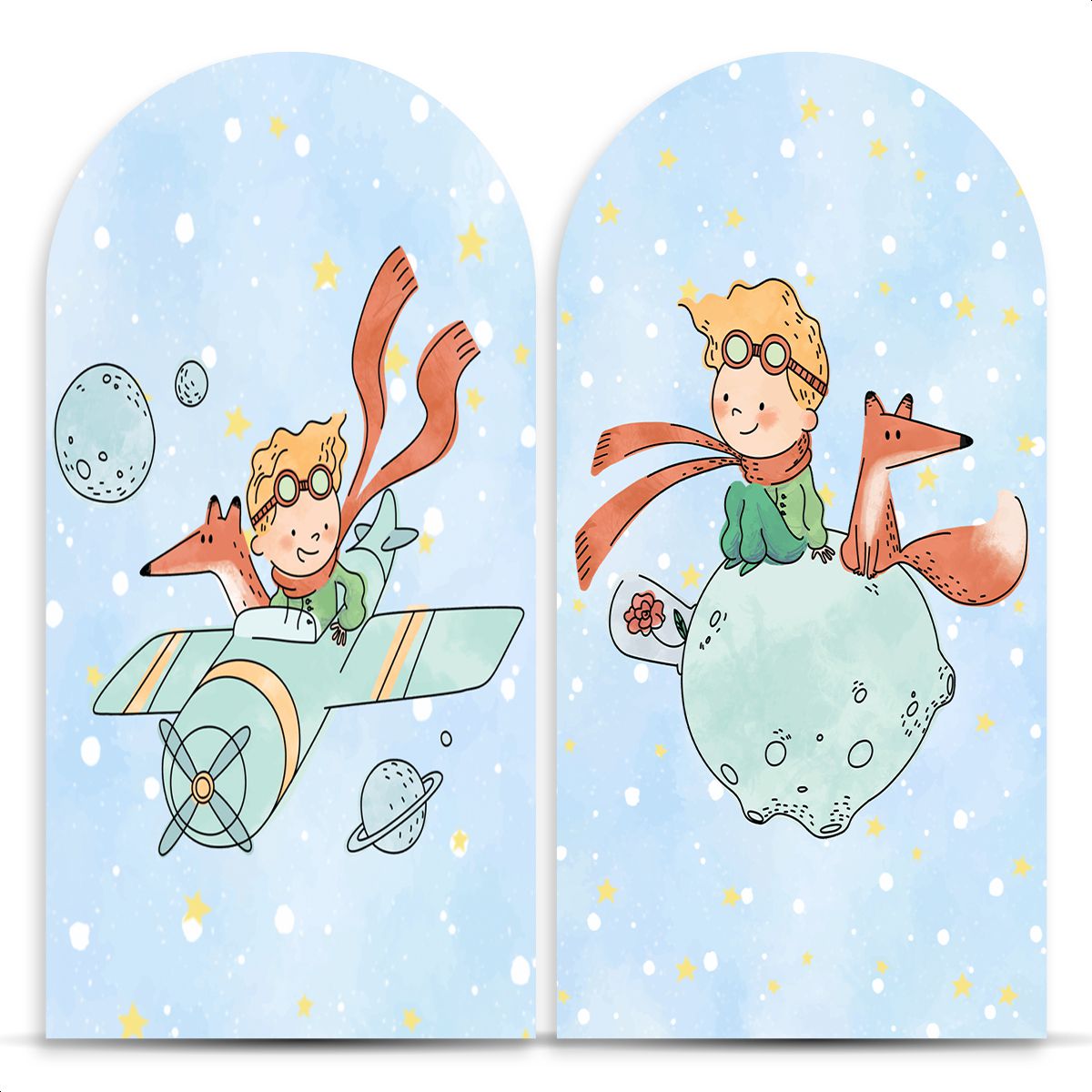 Painel Romano Tema Pequeno Príncipe 2152 - Painel Romano 2152 - Painel Festivo