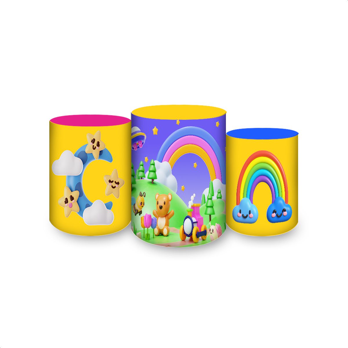 Trio Capas Cilindros Subl... - Painel Festivo