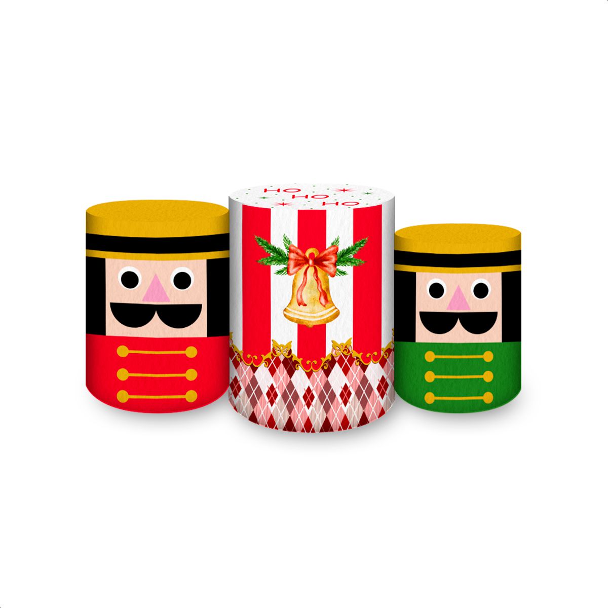Trio Capas Cilindros Subl... - Painel Festivo