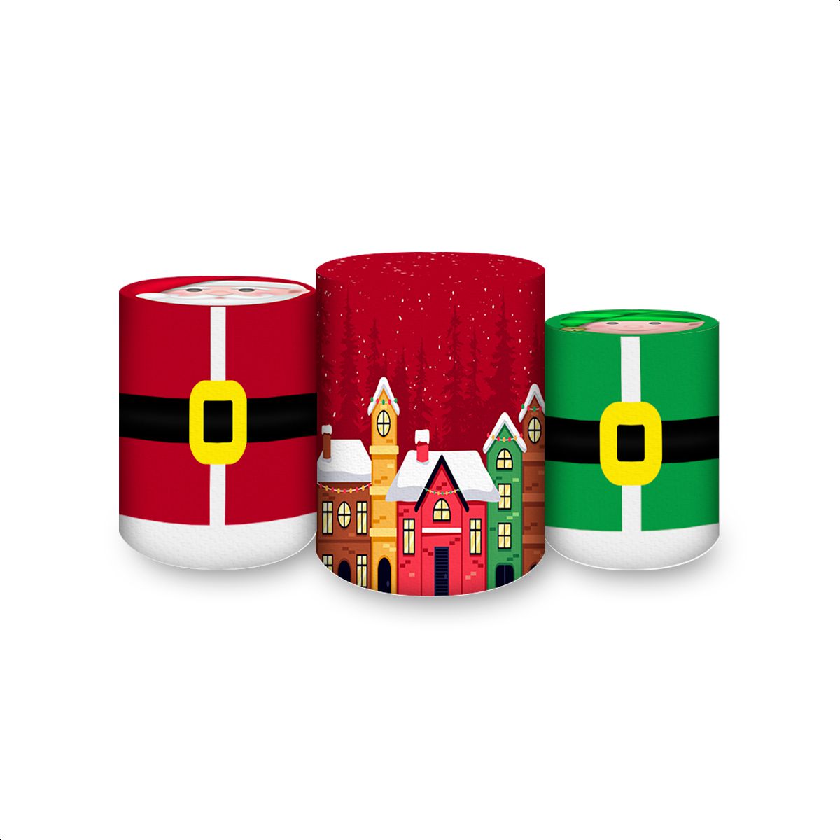 Trio Capas Cilindros Subl... - Painel Festivo