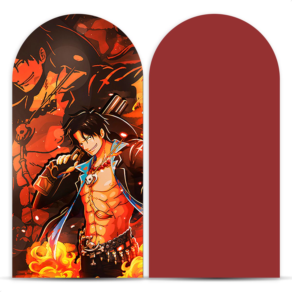 Painel Romano Tema One Piece 2501 - Painel Romano 2501 - Painel Festivo