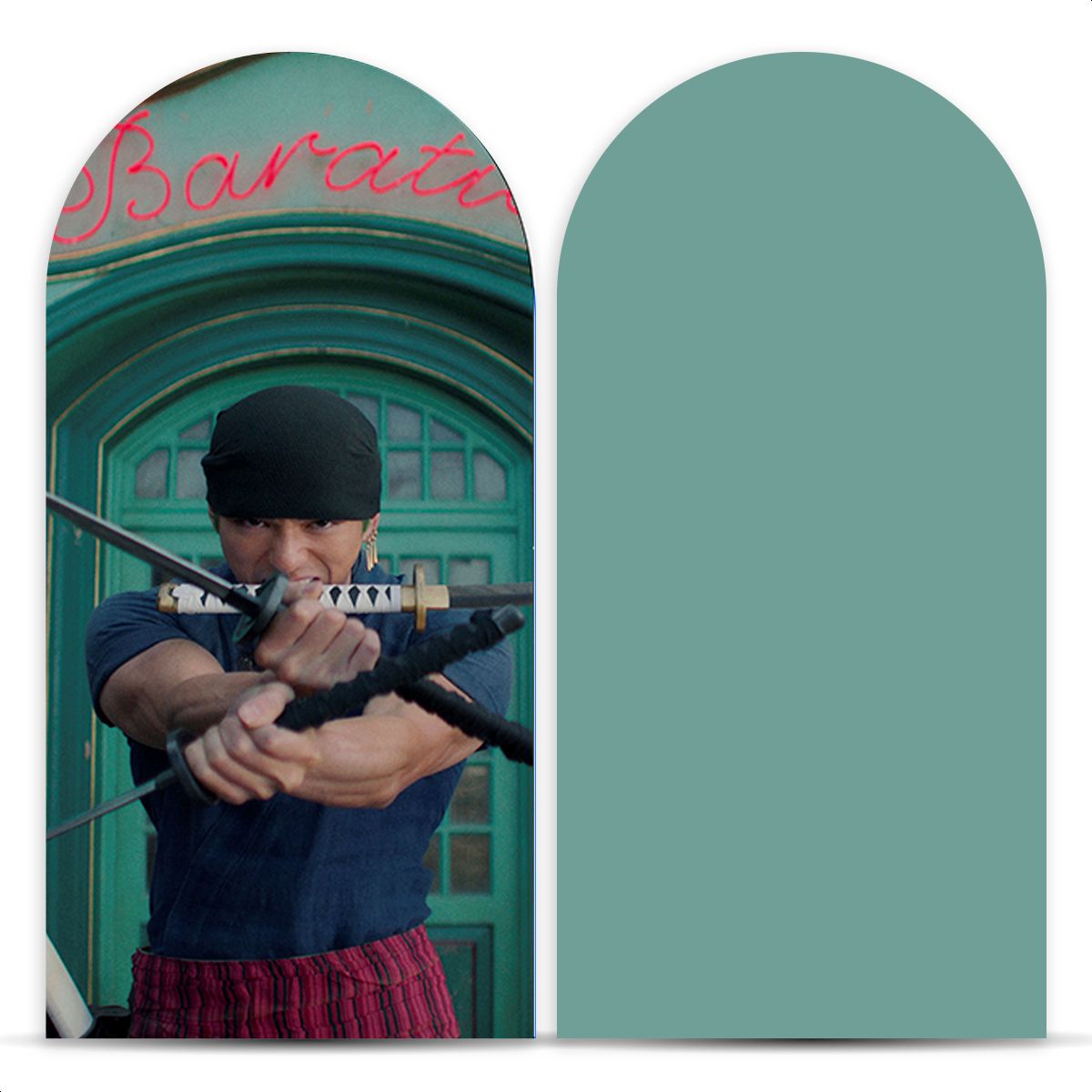 Painel Romano Tema One Piece 2505 - Painel Romano 2505 - Painel Festivo