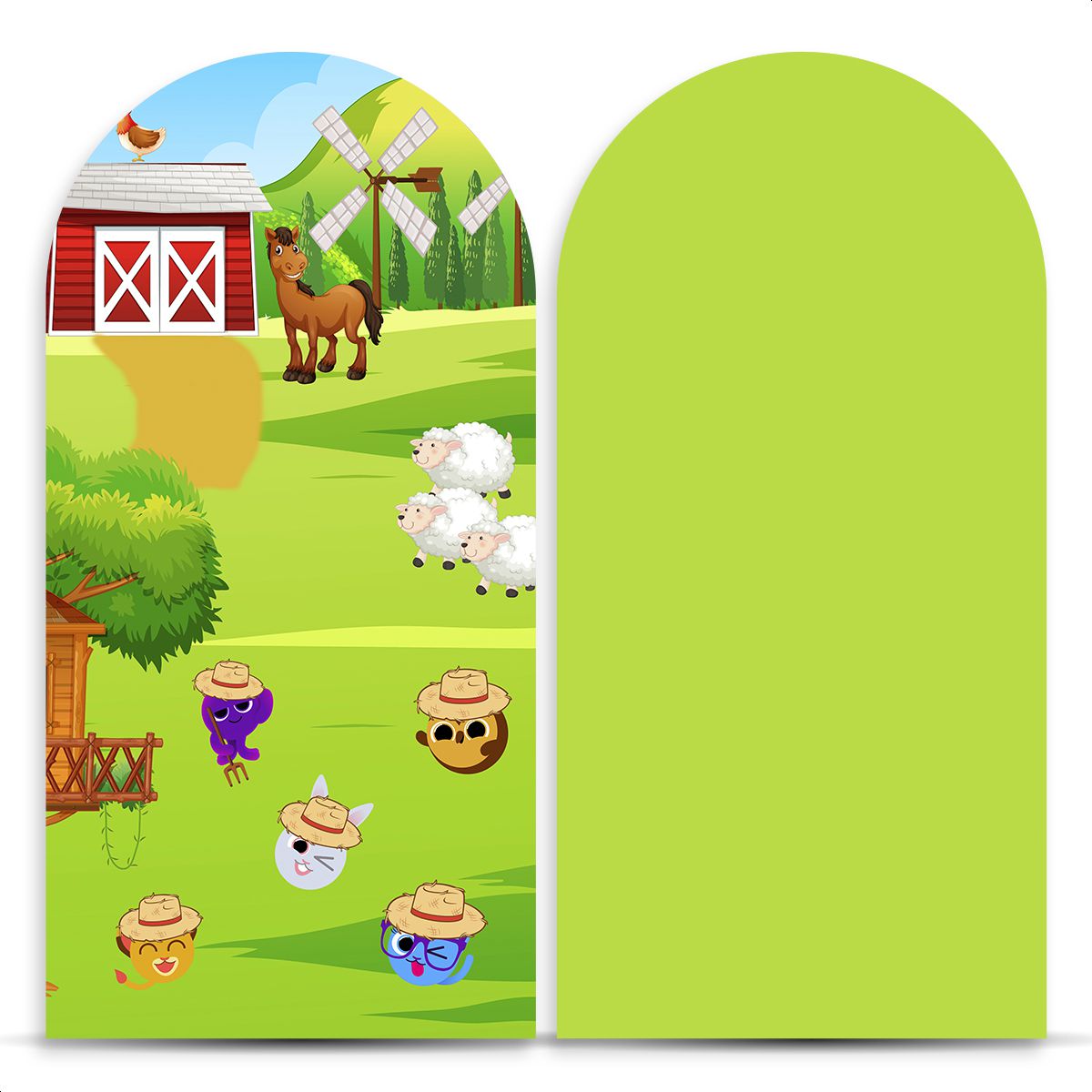 Painel Romano Tema Bolofofos 2529 - Painel Romano 2529 - Painel Festivo