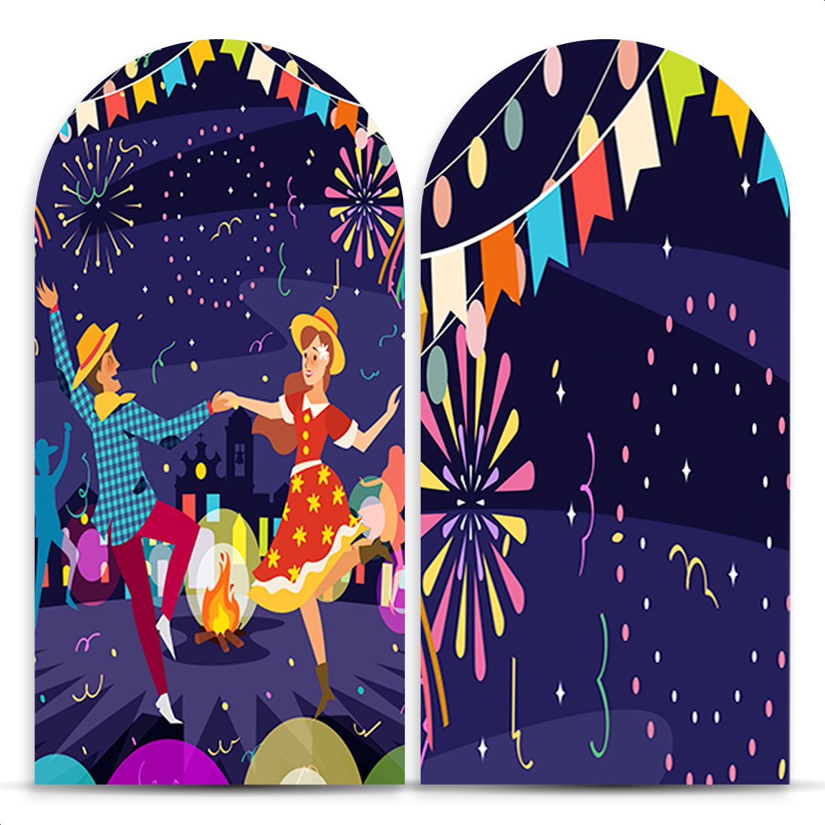 Painel Romano Tema Festa Junina 2662 - Painel Romano 2662 - Painel Festivo