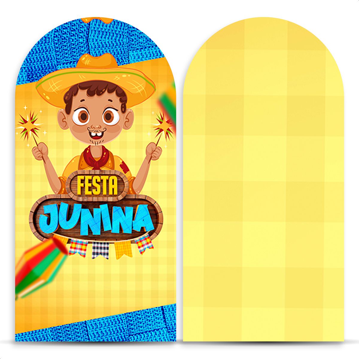 Painel Romano Tema Festa Junina 2665 - Painel Romano 2665 - Painel Festivo