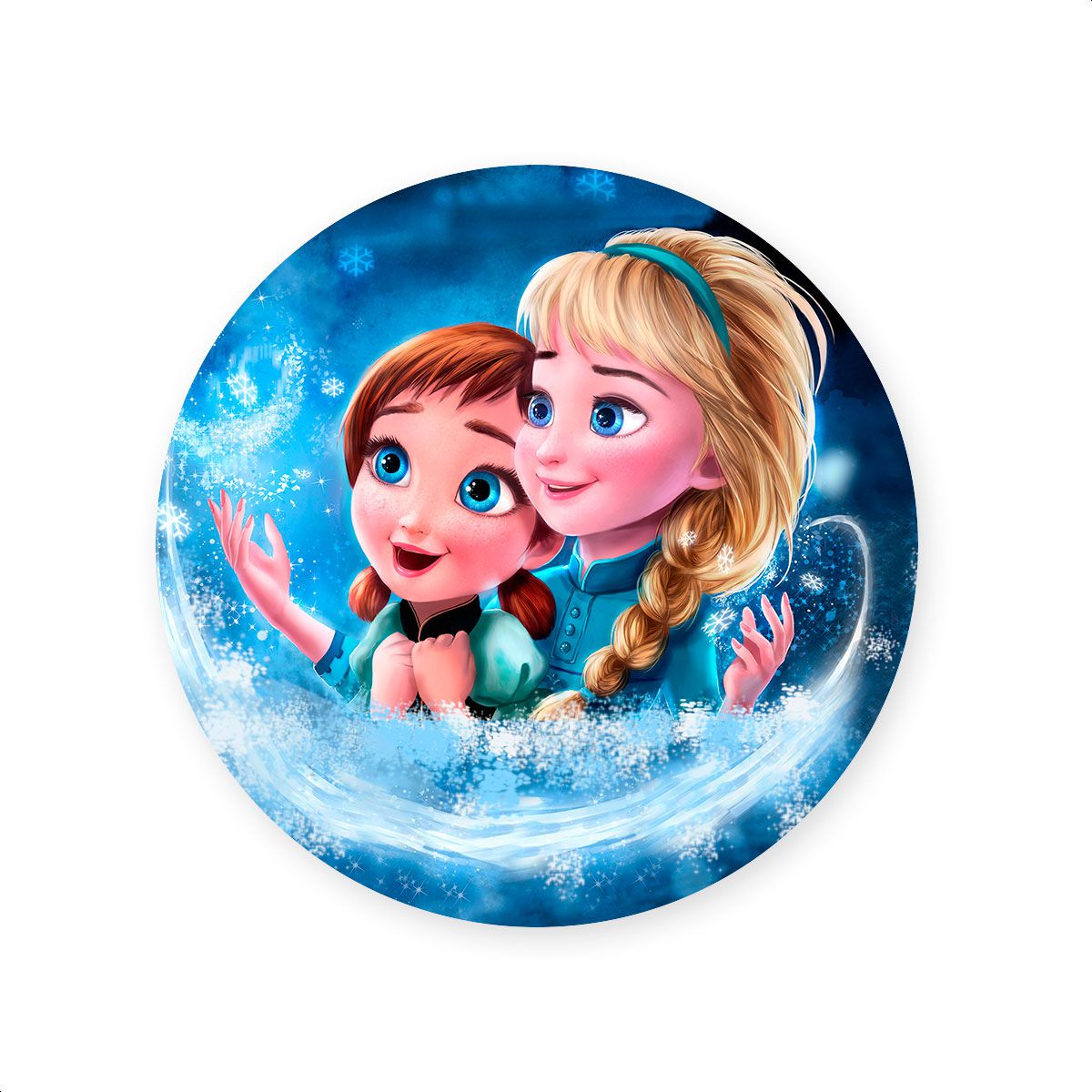 Capa Painel Redondo Sublimados Tema frozen 273 - P... - Painel Festivo