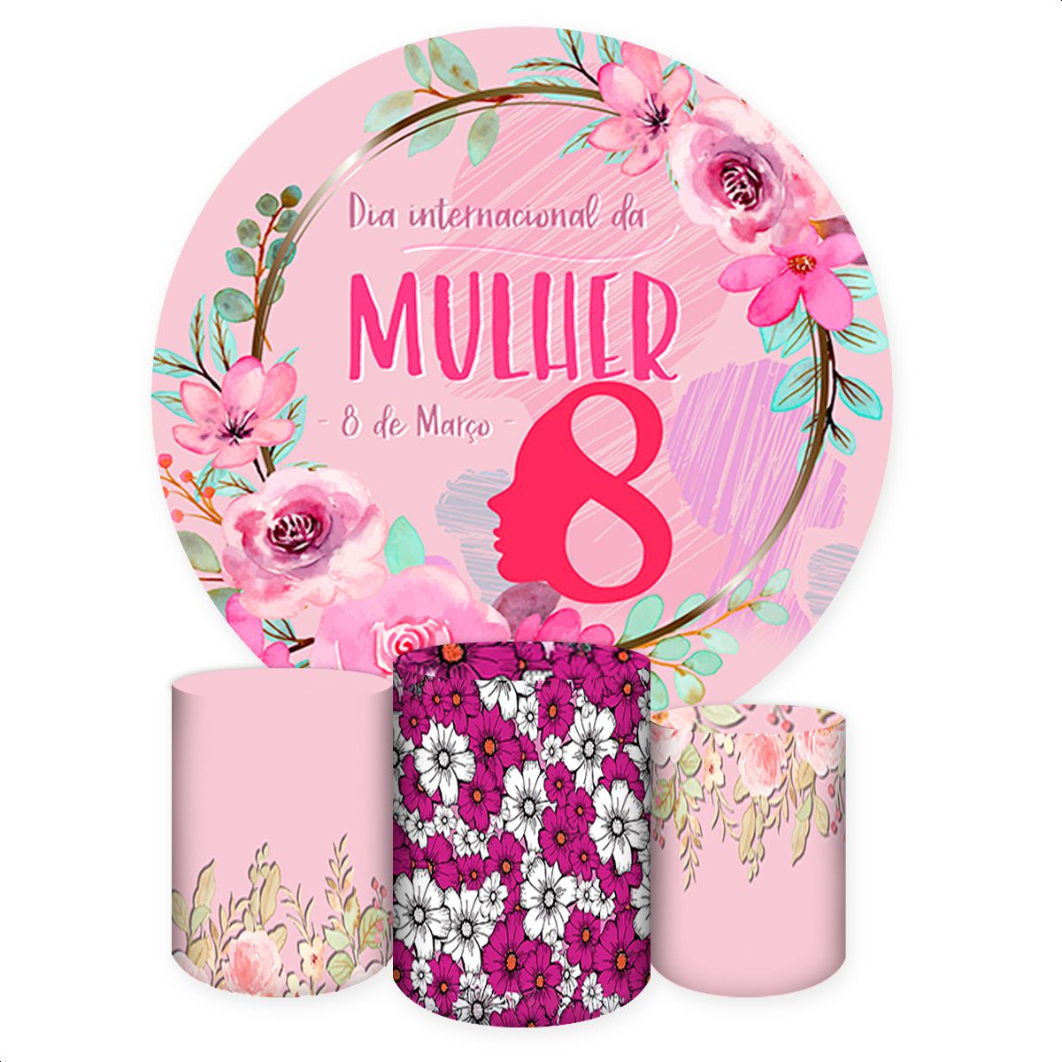 Kit 4 peças Full Tema Dia... - Painel Festivo