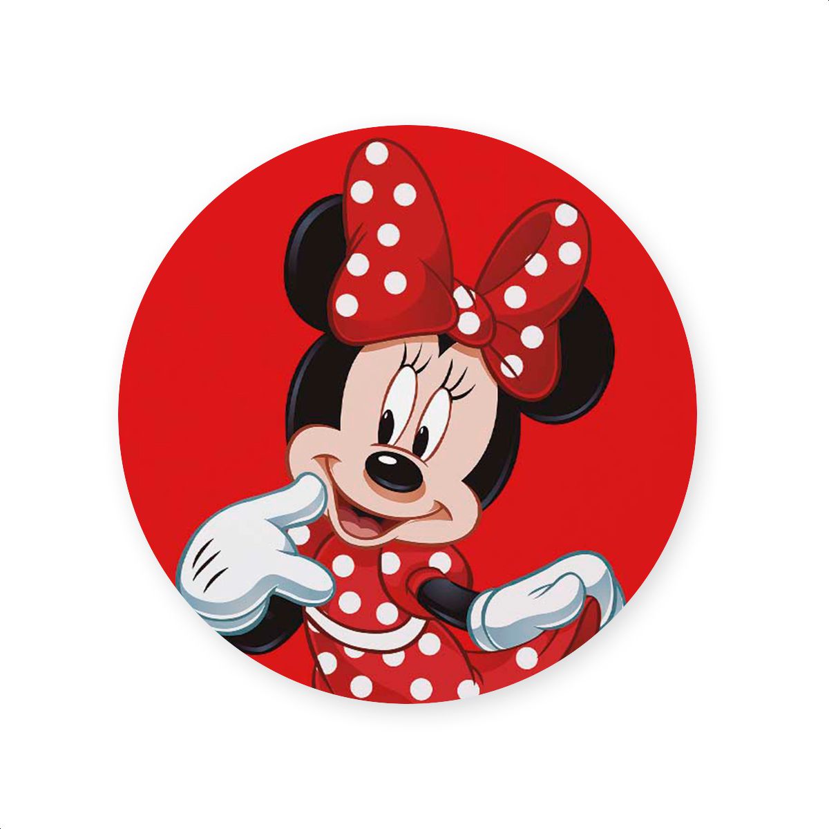 Capa Painel Redondo Sublimados Tema Minnie 345 - C... - Painel Festivo