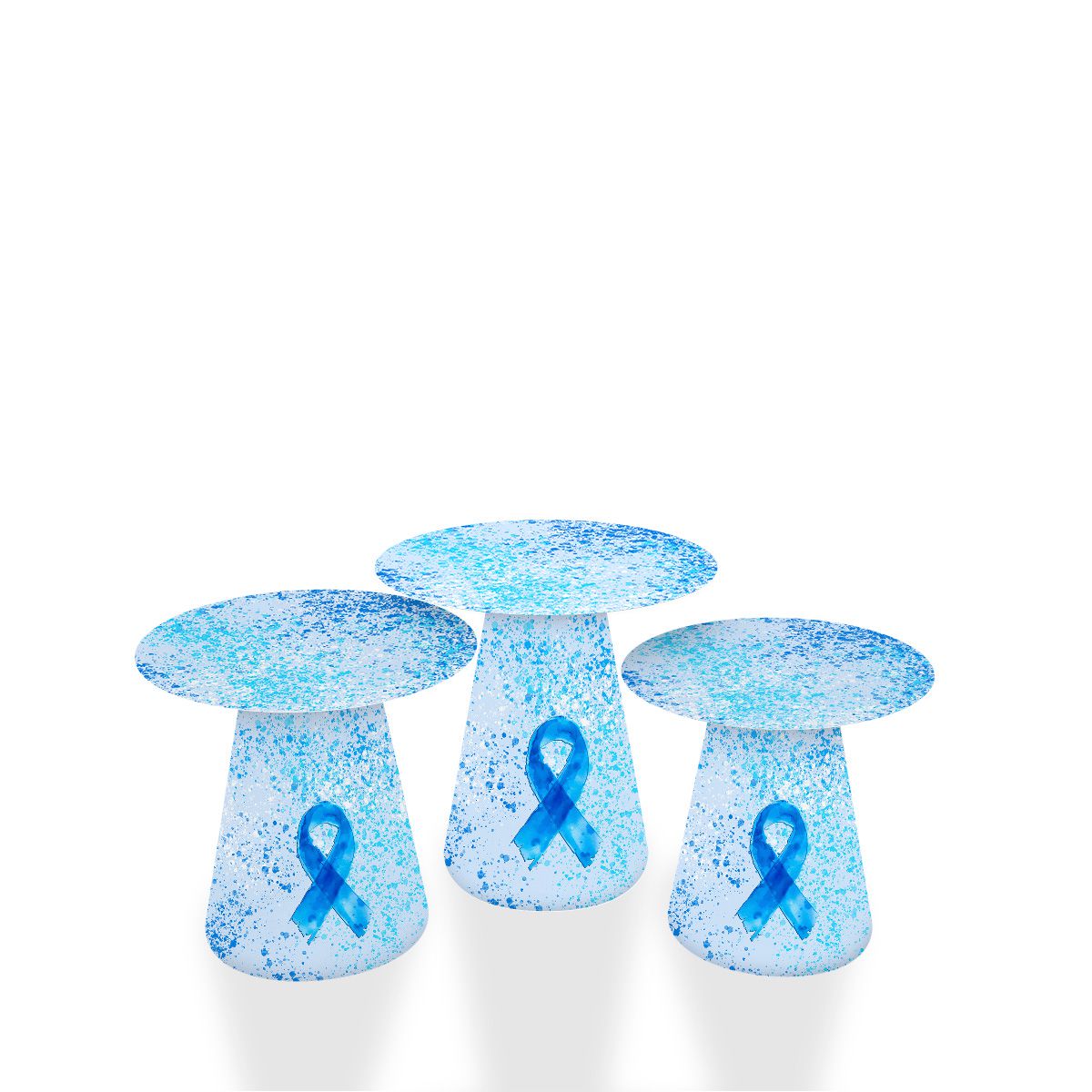 Kit Mesa Cone Tema Novembro Azul 4004 - Kit Mesa Cone 4004 - Painel Festivo