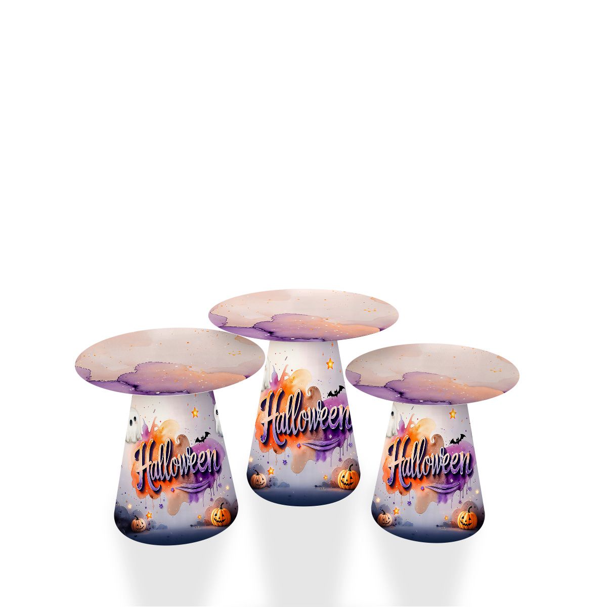 Kit Mesa Cone Tema Halloween 4007 - Kit Mesa Cone 4007 - Painel Festivo
