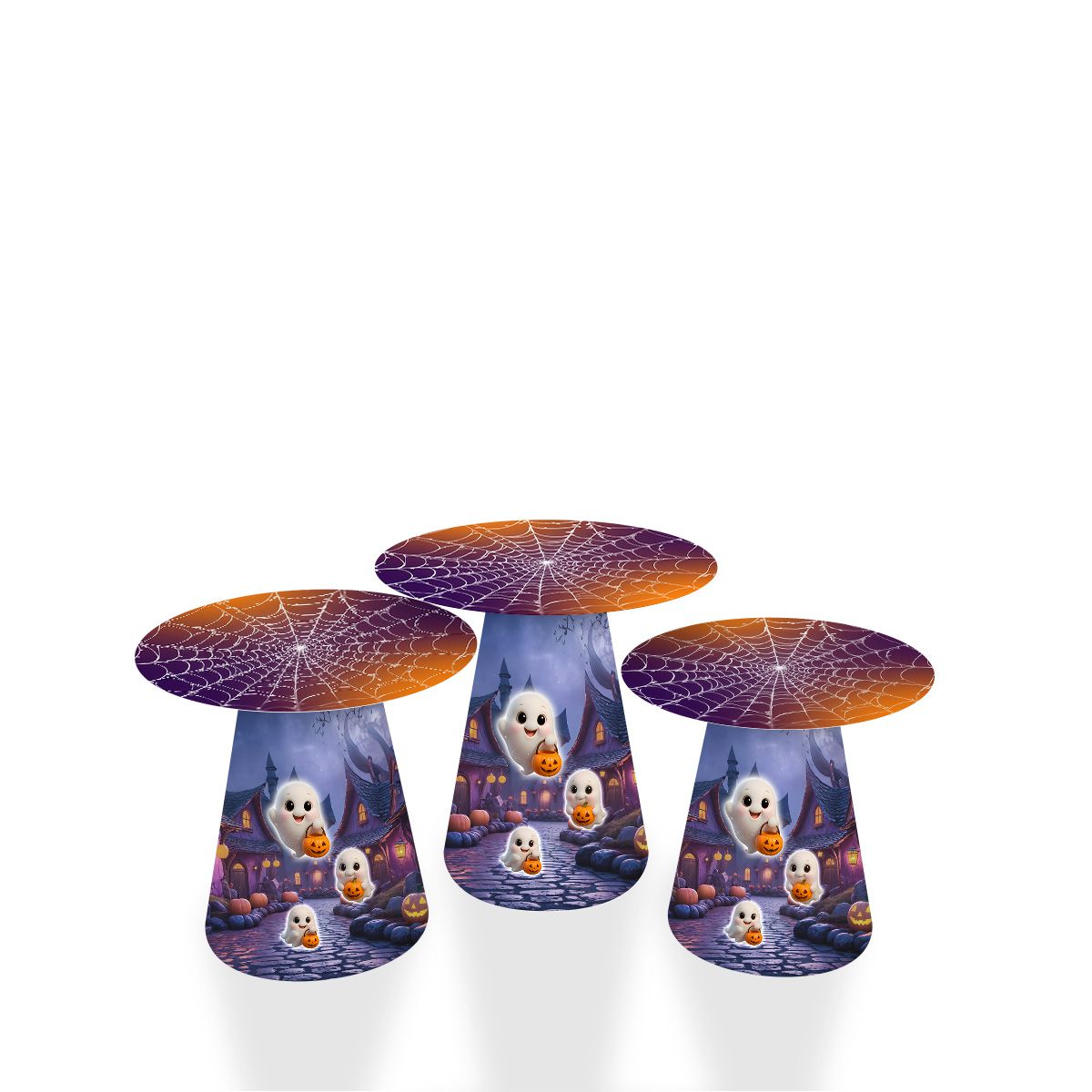 Kit Mesa Cone Tema Halloween 4008 - Kit Mesa Cone 4008 - Painel Festivo