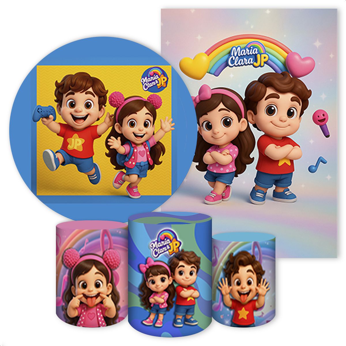 Kit Capa Painel Redondo +... - Painel Festivo