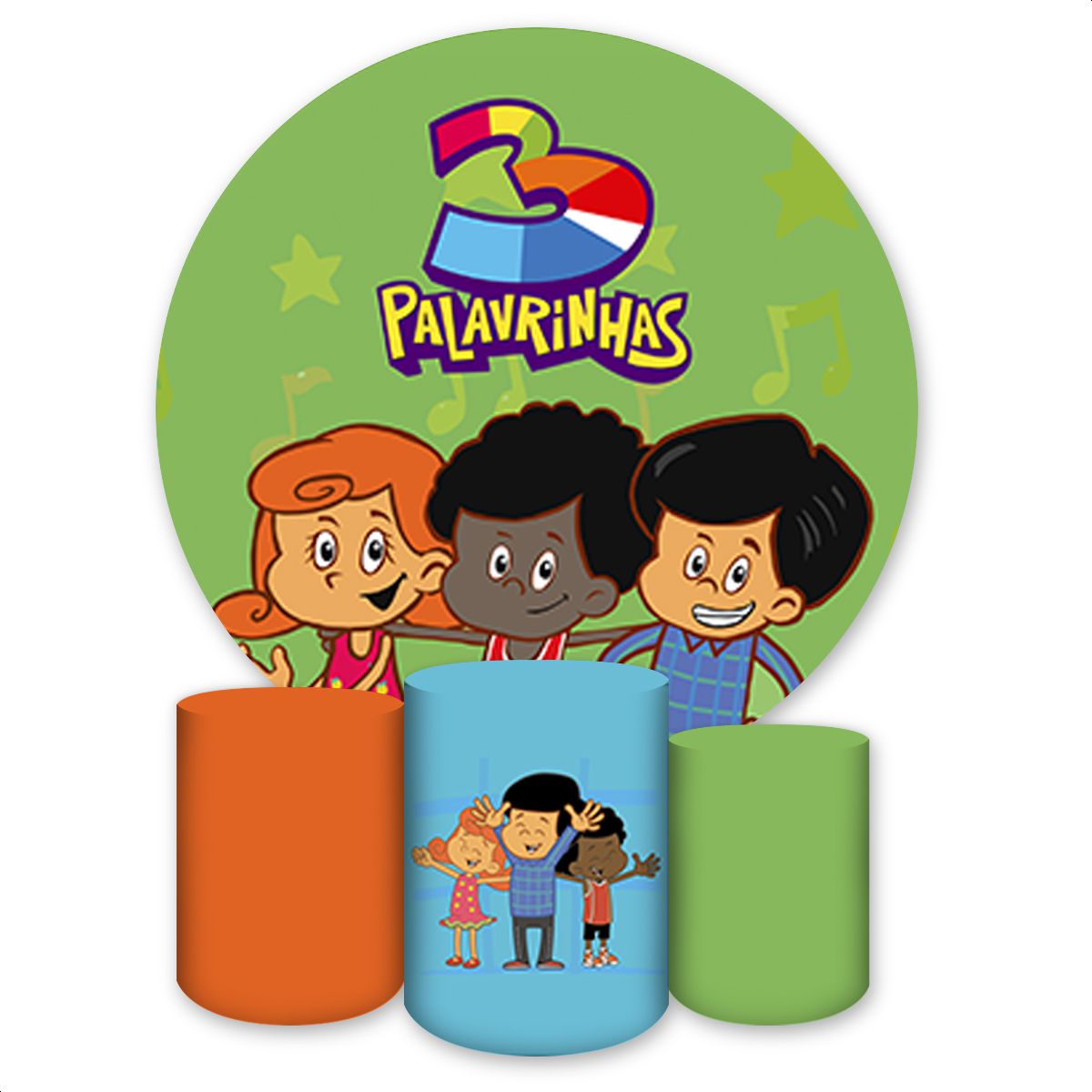 Kit 4 Capas Tema 3 Palavr... - Painel Festivo