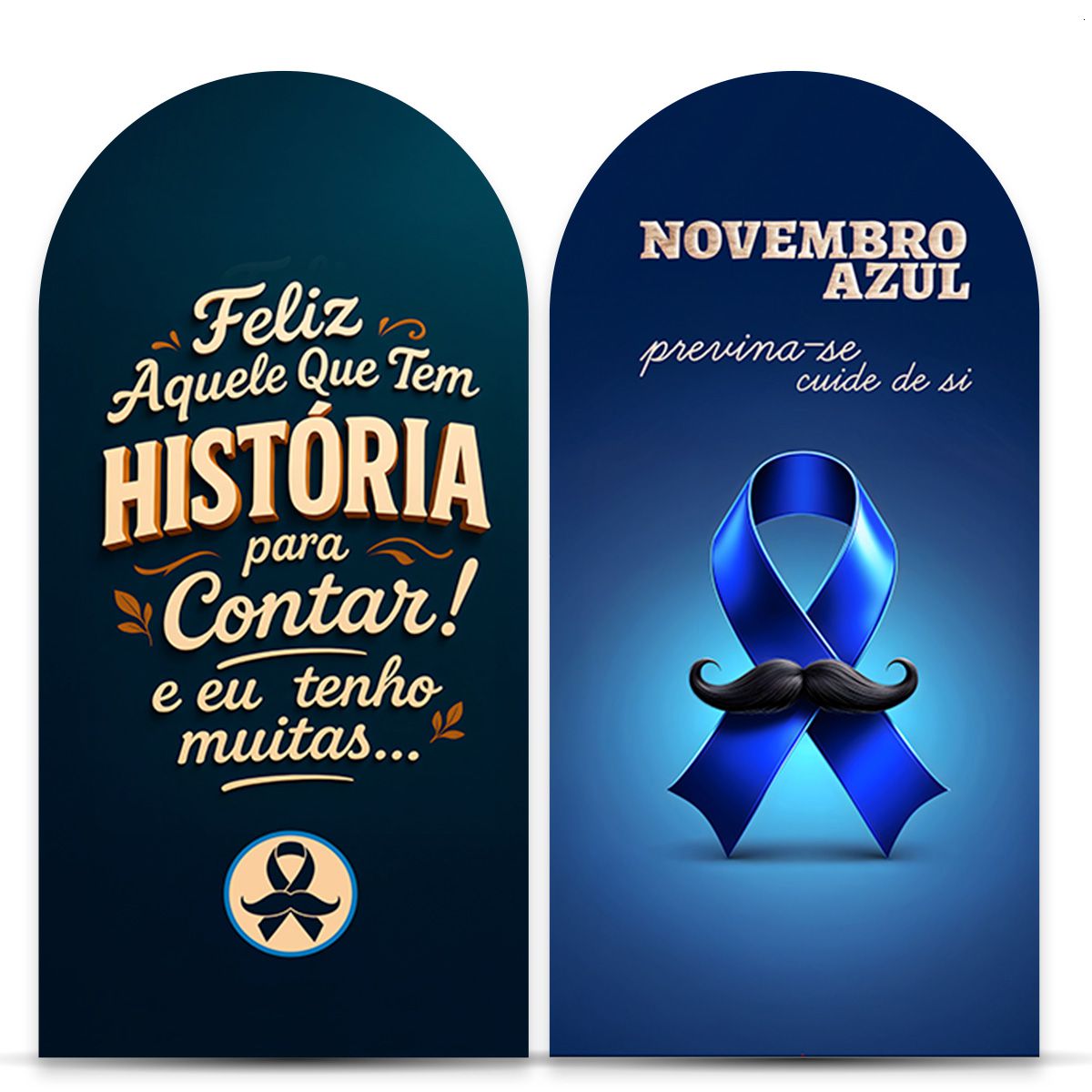 Painel Romano Tema Novembro Azul 4234 - Painel Romano 4234 - Painel Festivo