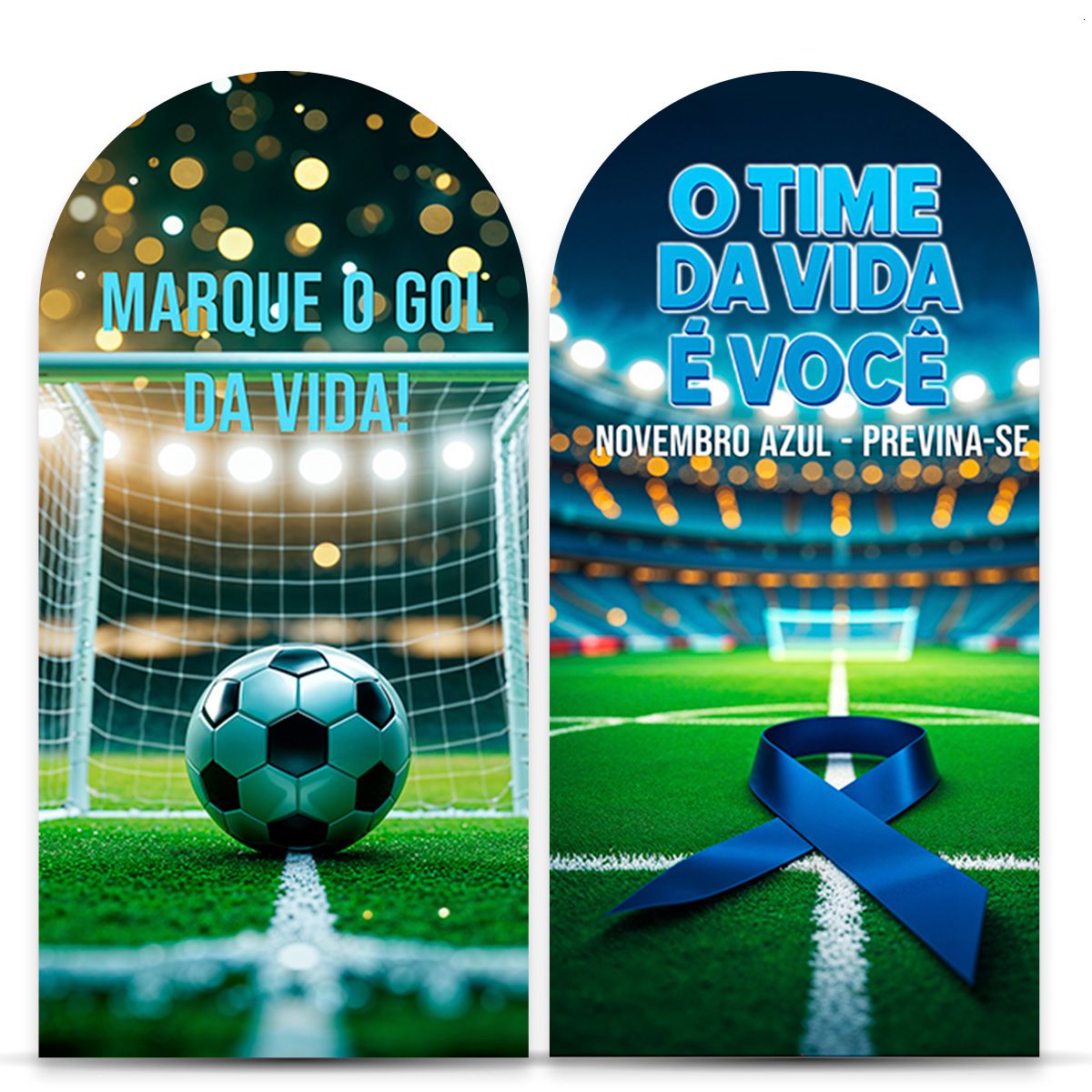 Painel Romano Tema Novembro Azul 4236 - Painel Romano 4236 - Painel Festivo