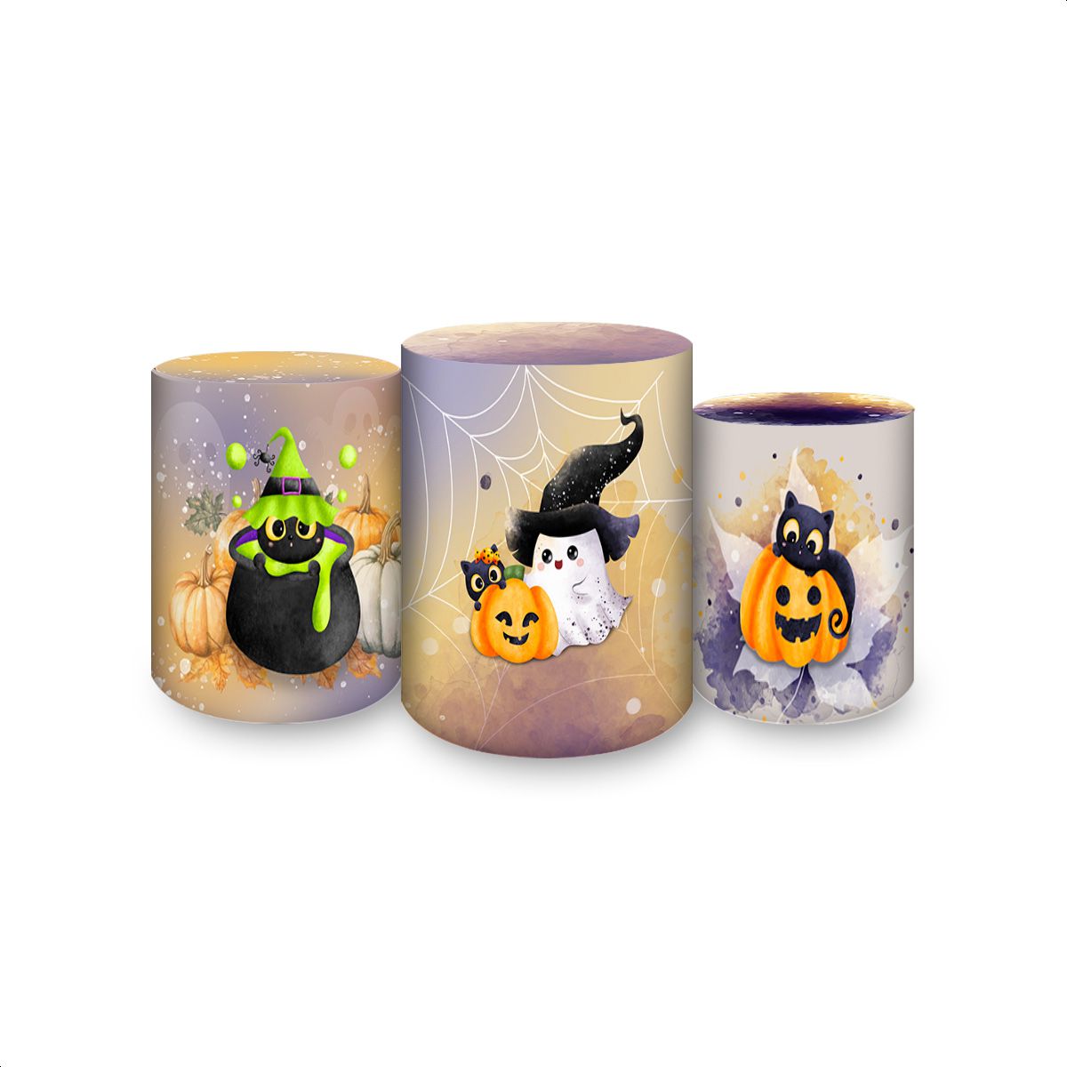 Trio de Cilindros Tema Halloween 4237 - Trio de Cilindros 4237 - Painel Festivo
