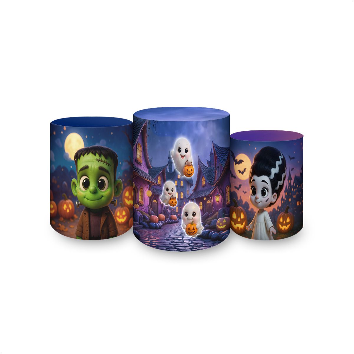 Trio de Cilindros Tema Halloween 4238 - Trio de Cilindros 4238 - Painel Festivo