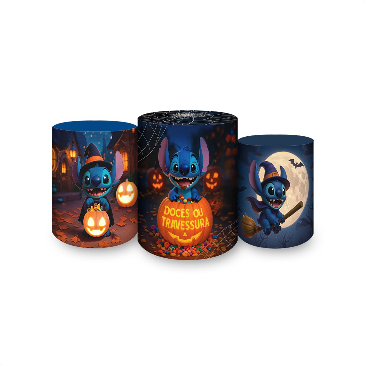 Trio de Cilindros Tema Halloween 4239 - Trio de Cilindros 4239 - Painel Festivo