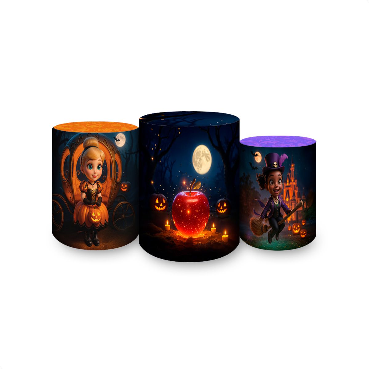 Trio de Cilindros Tema Halloween 4240 - Trio de Cilindros 4240 - Painel Festivo