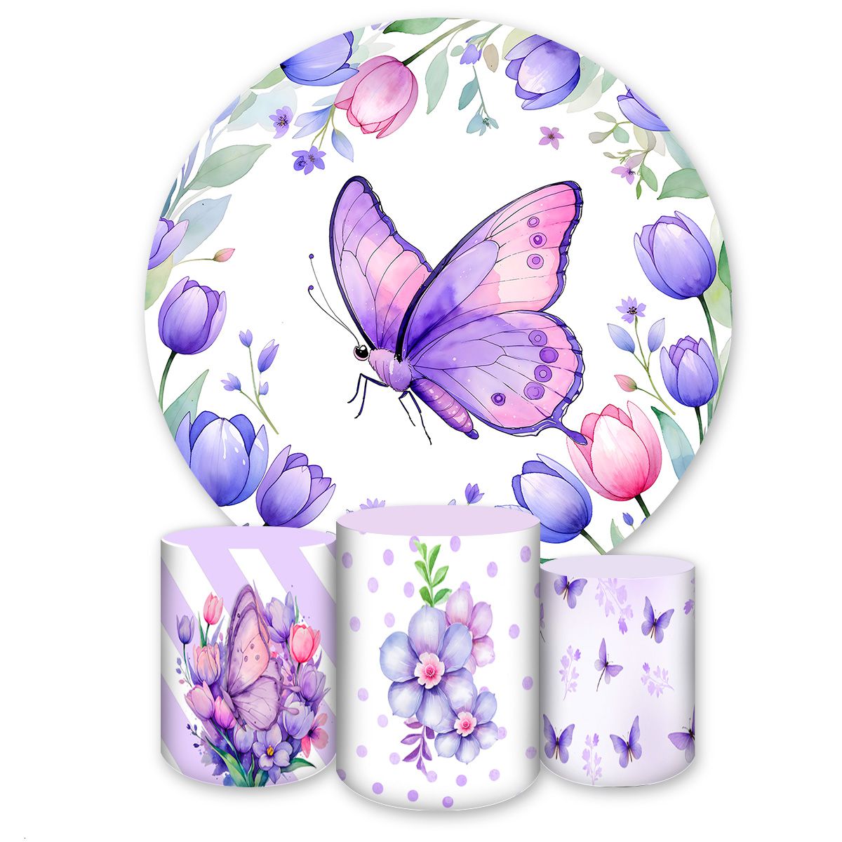 Kit Completo Tema Borboleta 4242 - Kit Completo 4242 - Painel Festivo