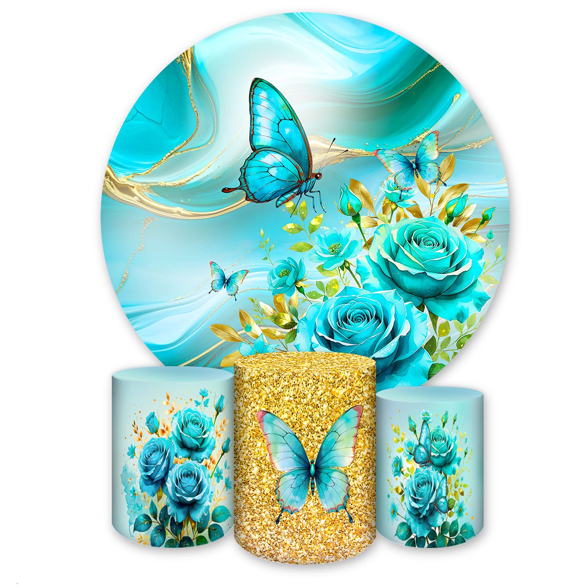 Kit Completo Tema Borboleta 4243 - Kit Completo 4243 - Painel Festivo