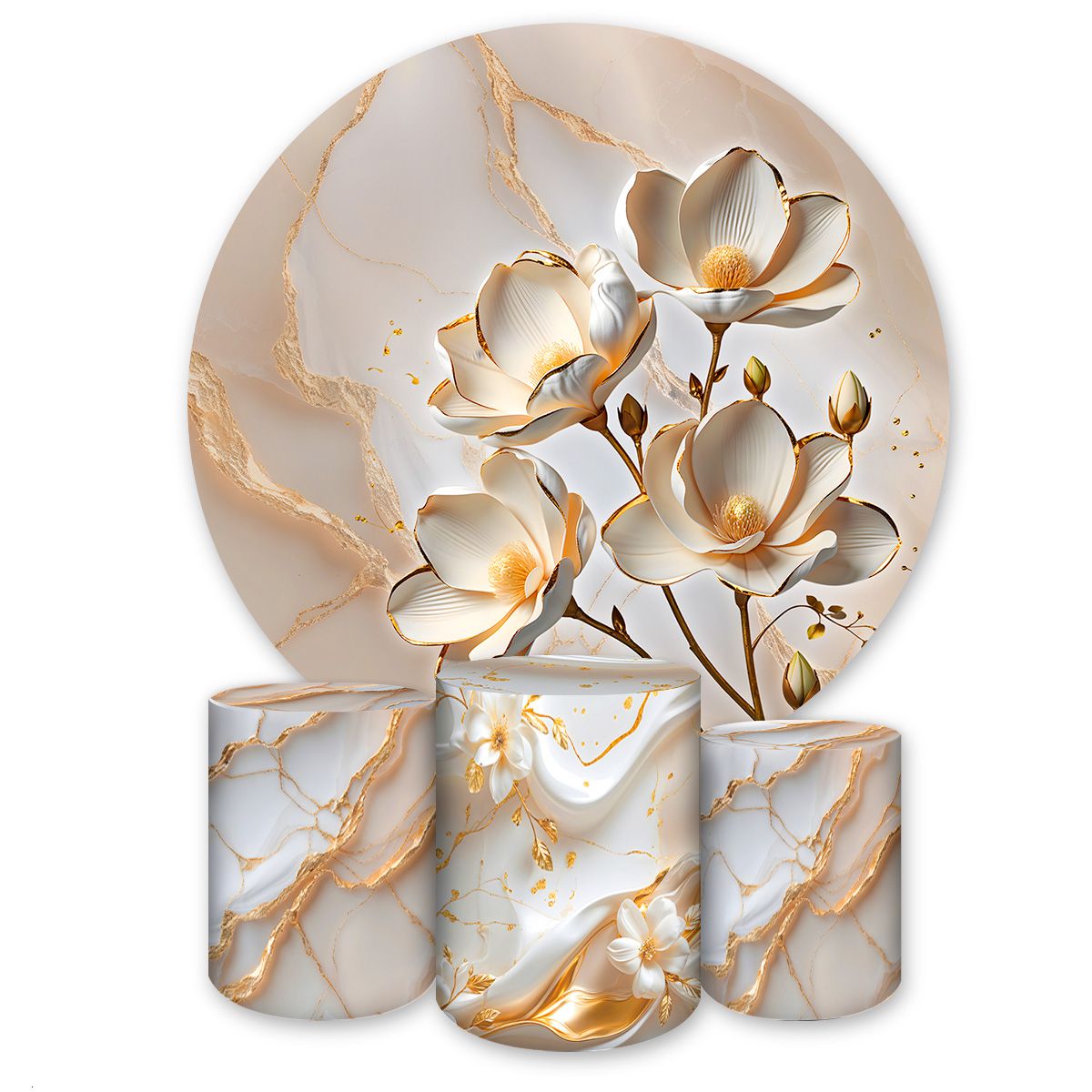 Kit Completo Tema Flores 4245 - Kit Completo 4245 - Painel Festivo