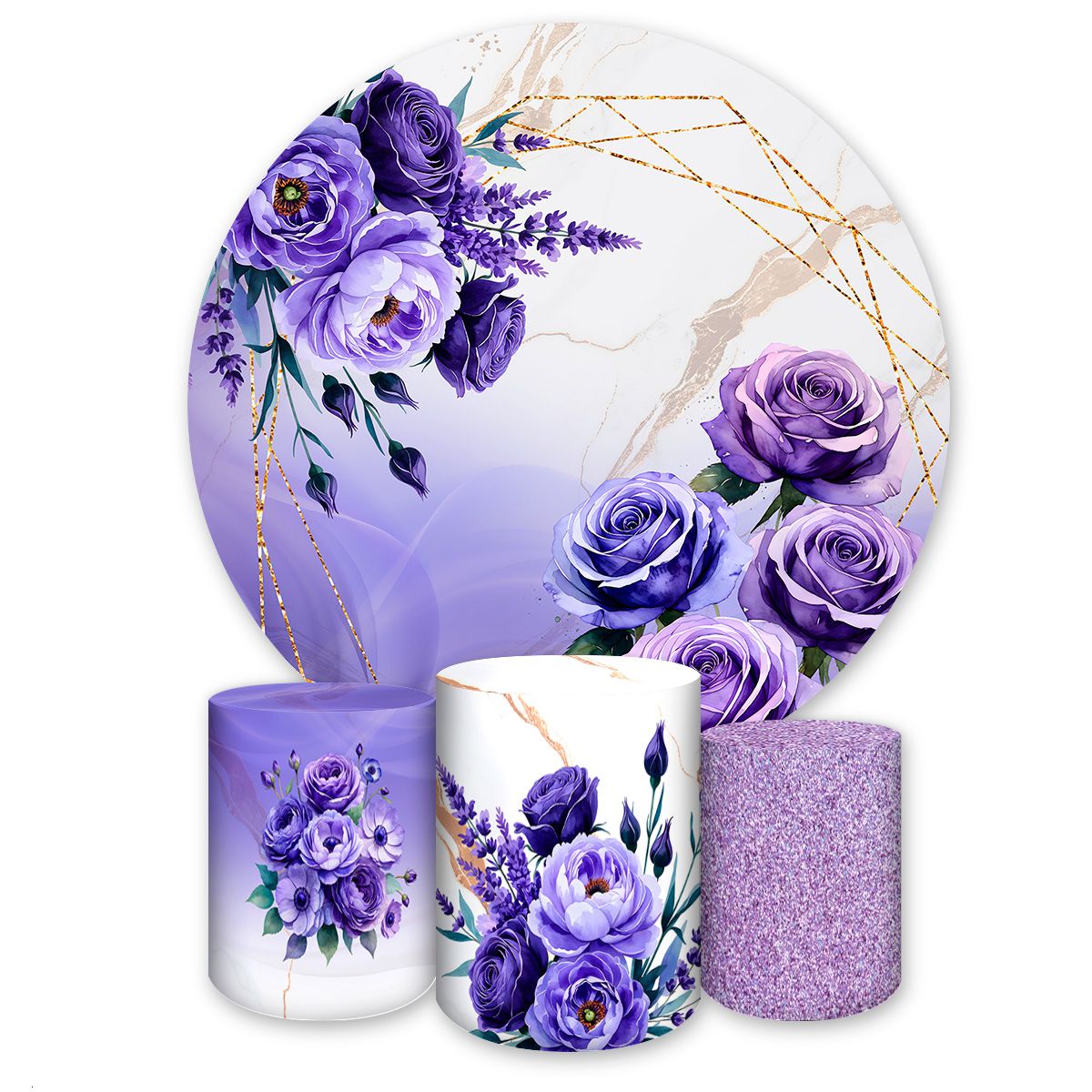 Kit Completo Tema Flores 4247 - Kit Completo 4247 - Painel Festivo