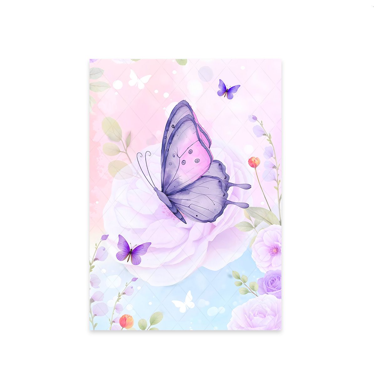 Painel Retangular Tema Borboleta 4305 - Painel Retangular 4305 - Painel Festivo