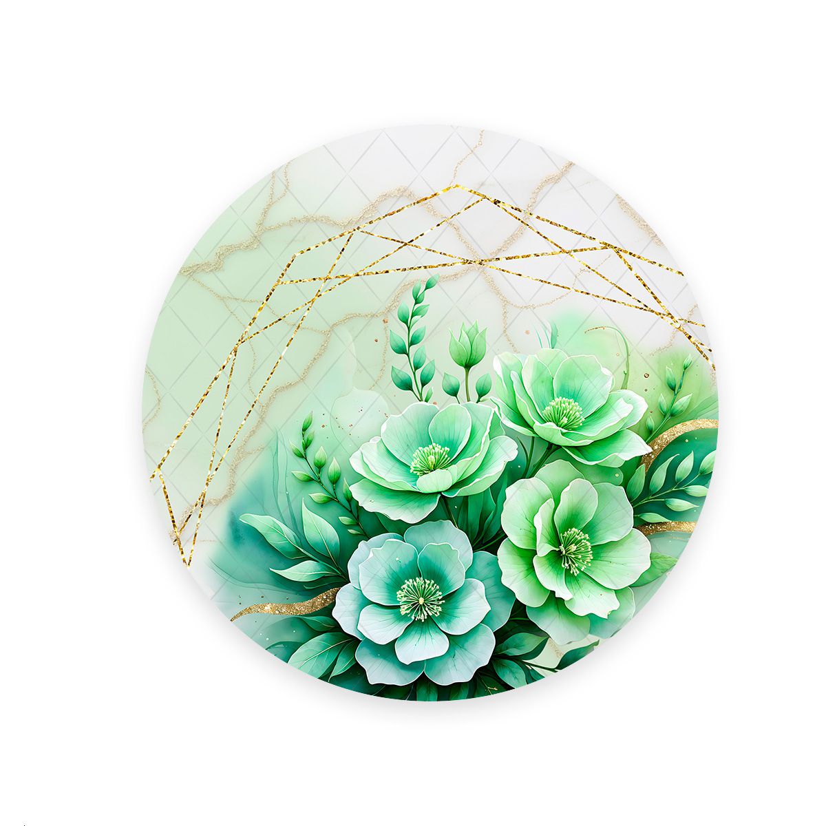 Painel Redondo Tema Flores 4324 - Painel Redondo 4324 - Painel Festivo