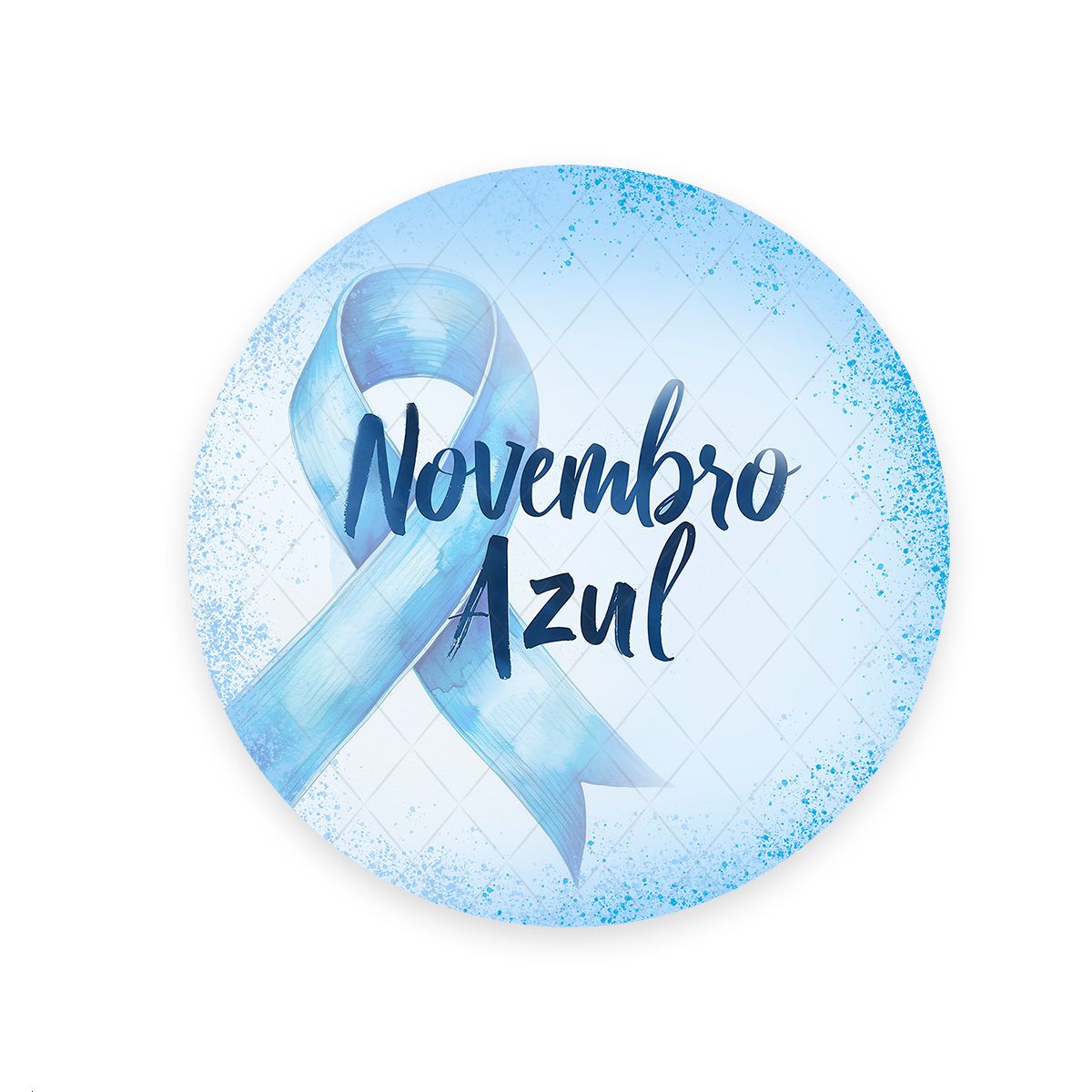 Painel Redondo Tema Novembro Azul 4326 - Painel Redondo 4326 - Painel Festivo