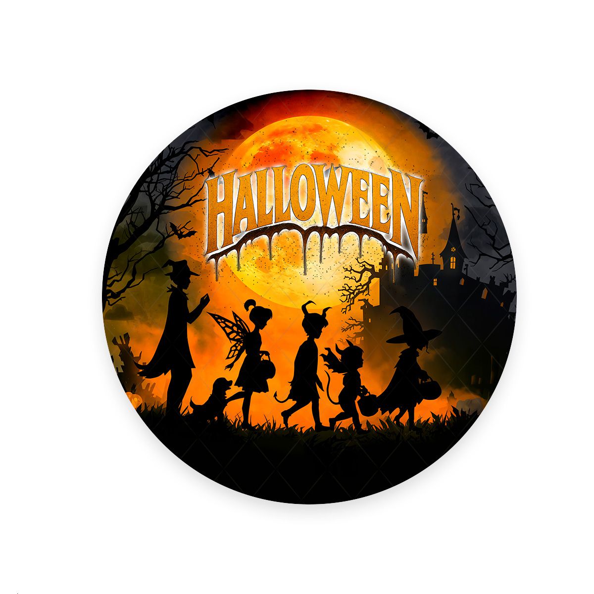 Painel Redondo Tema Halloween 4328 - Painel Redondo 4328 - Painel Festivo