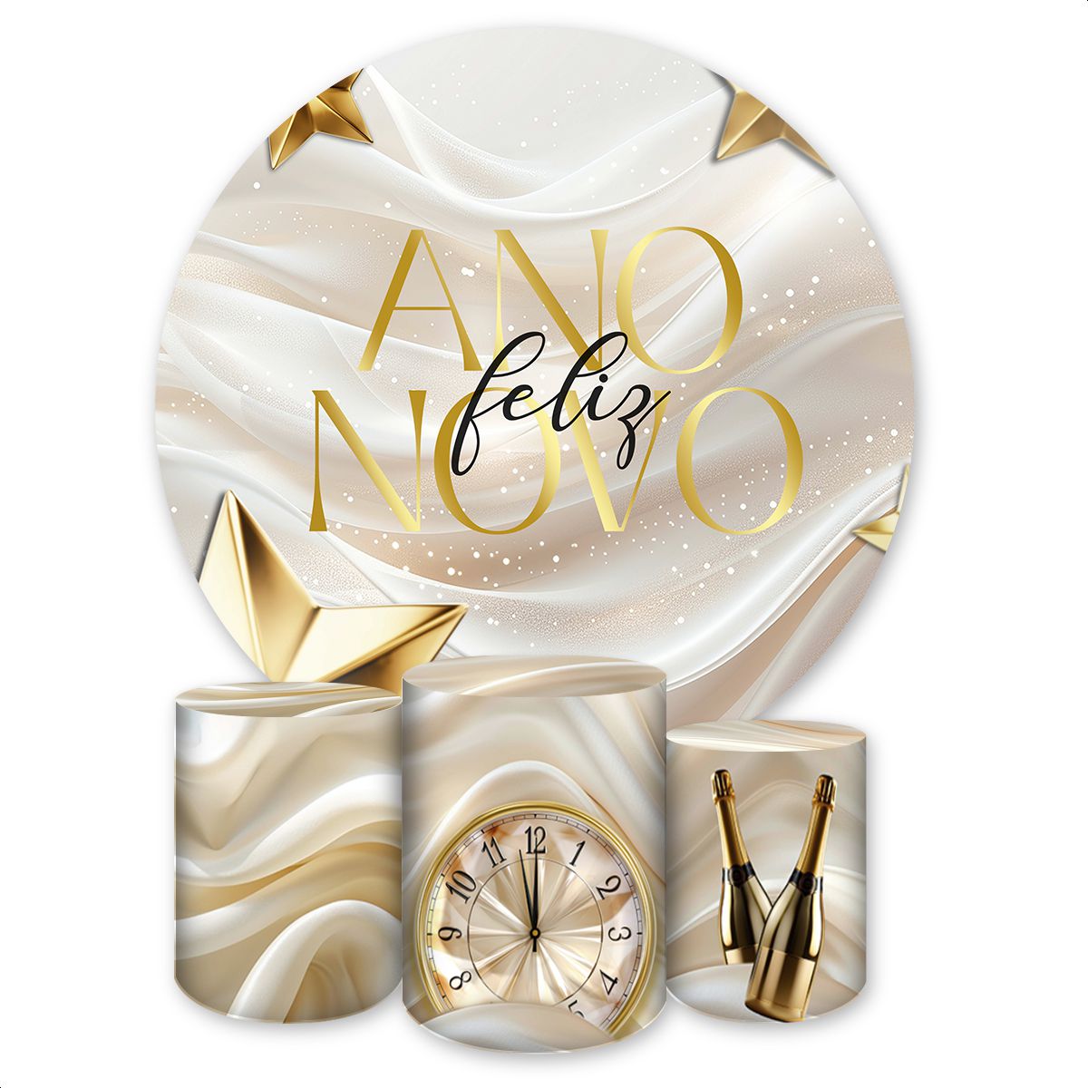 Kit 4 peças Full Tema Ano... - Painel Festivo