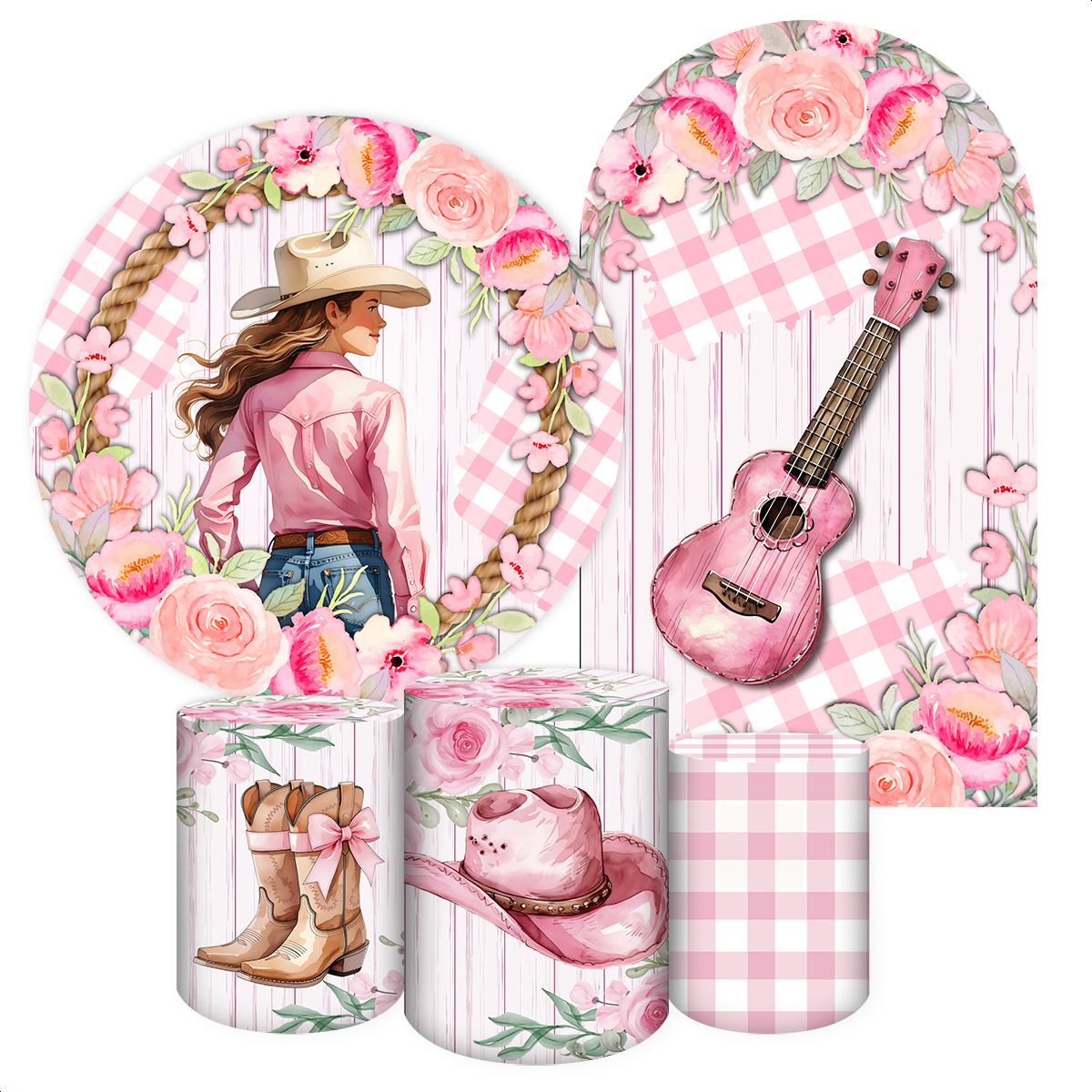 KIT COMPLETO + ROMANO BOIADEIRA 7072 - KIT COMPLETO + ROMANO 7072 - Painel Festivo