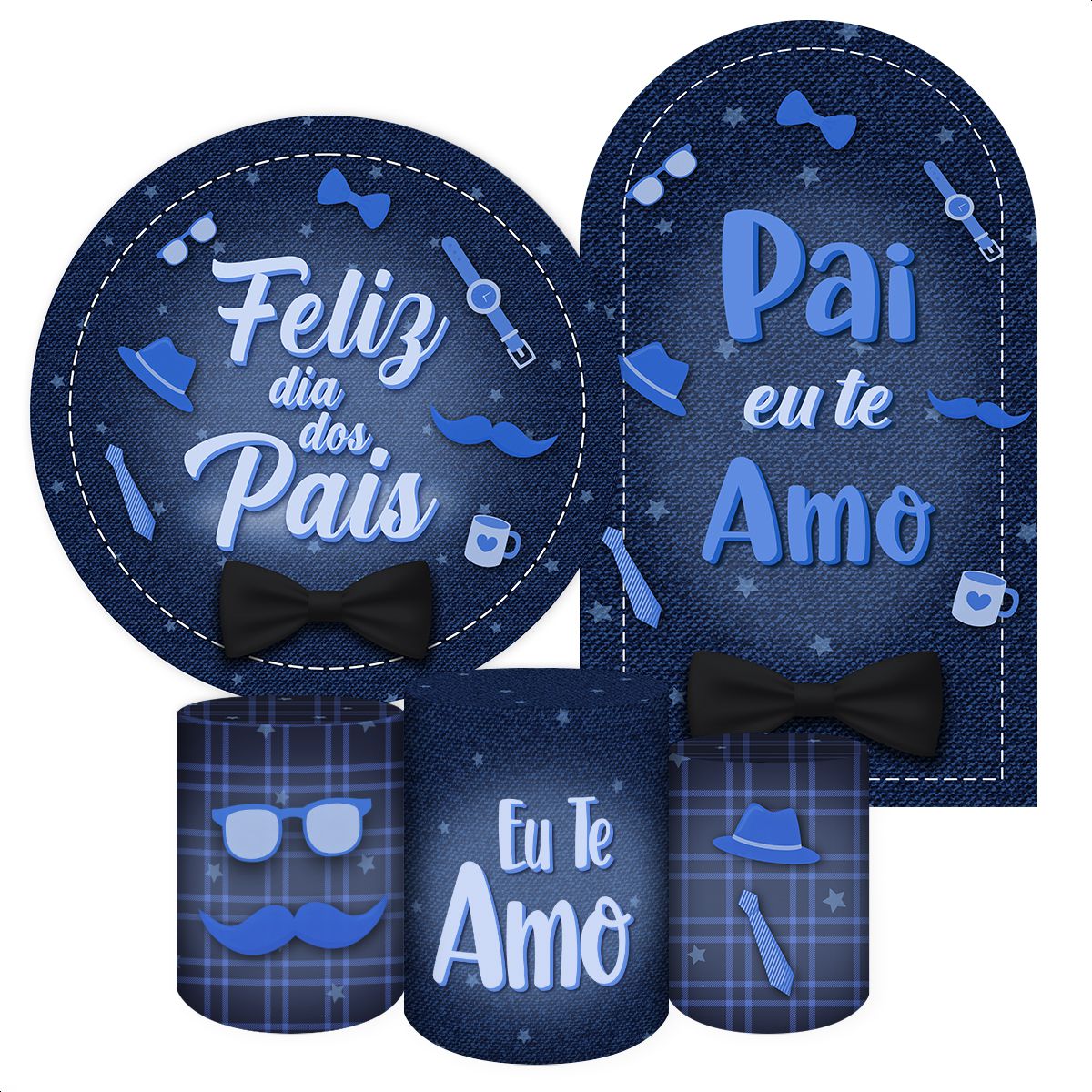 Kit 4 Capas + Romano Veste Fácil Tema dia dos Pais - Kit 4 Capas + Romano Veste Fácil Tema dia dos ... - Painel Festivo
