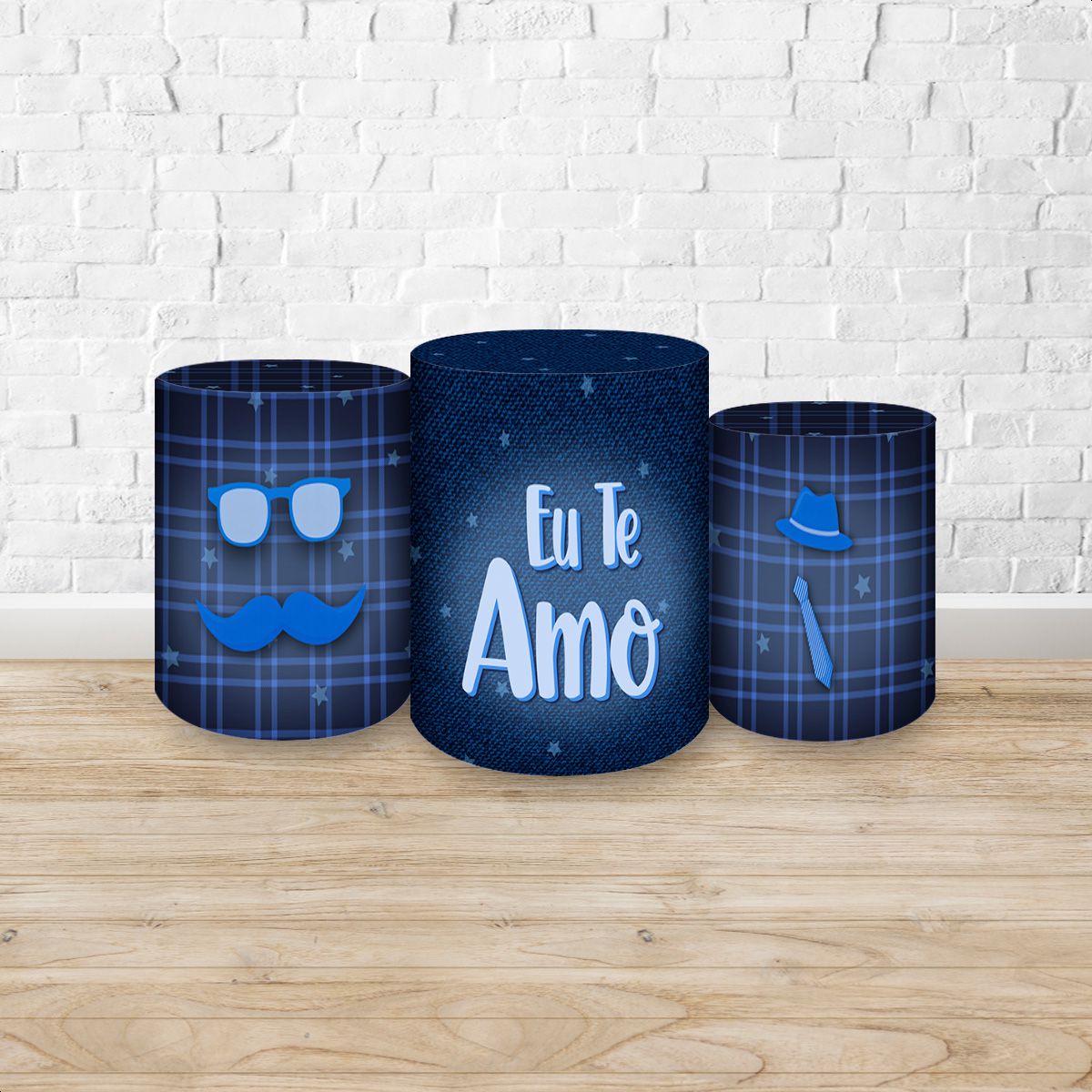 Trio Capas Cilindros tema dia dos Pais 7083 - Trio Capas Cilindros tema dia dos Pais 7083 - Painel Festivo