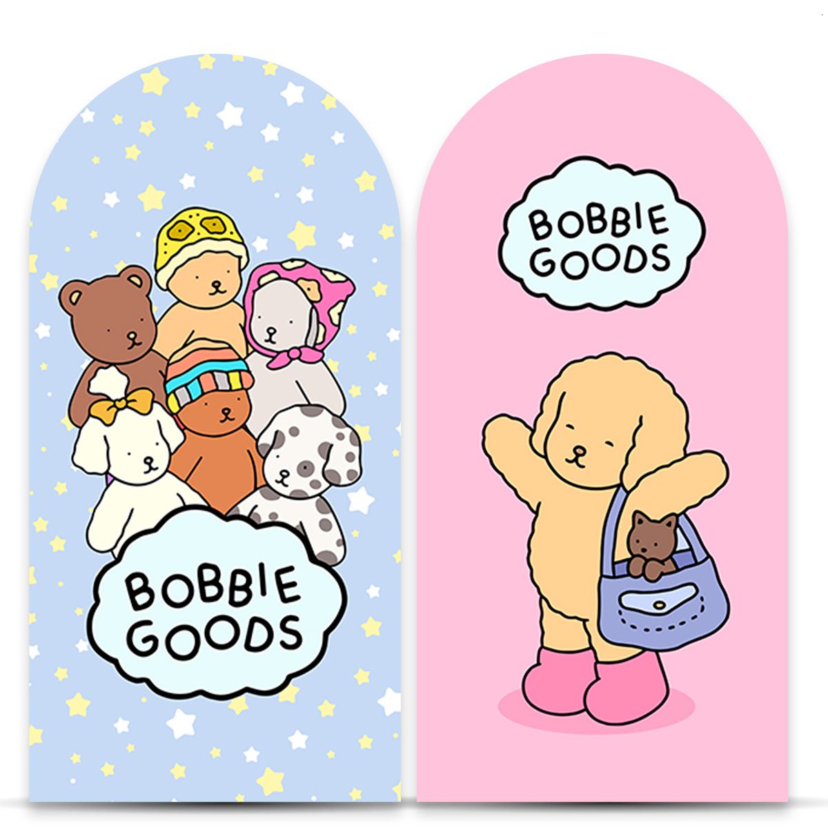 Painel Romano Tema Bobbie Goods 7090 - Painel Romano 7090 - Painel Festivo