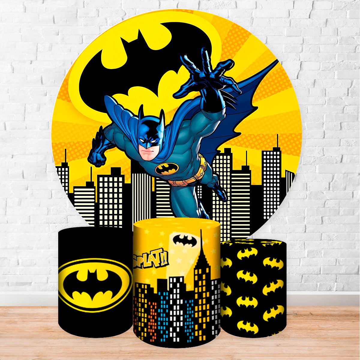 Kit 4 peças Full Tema Bat... - Painel Festivo
