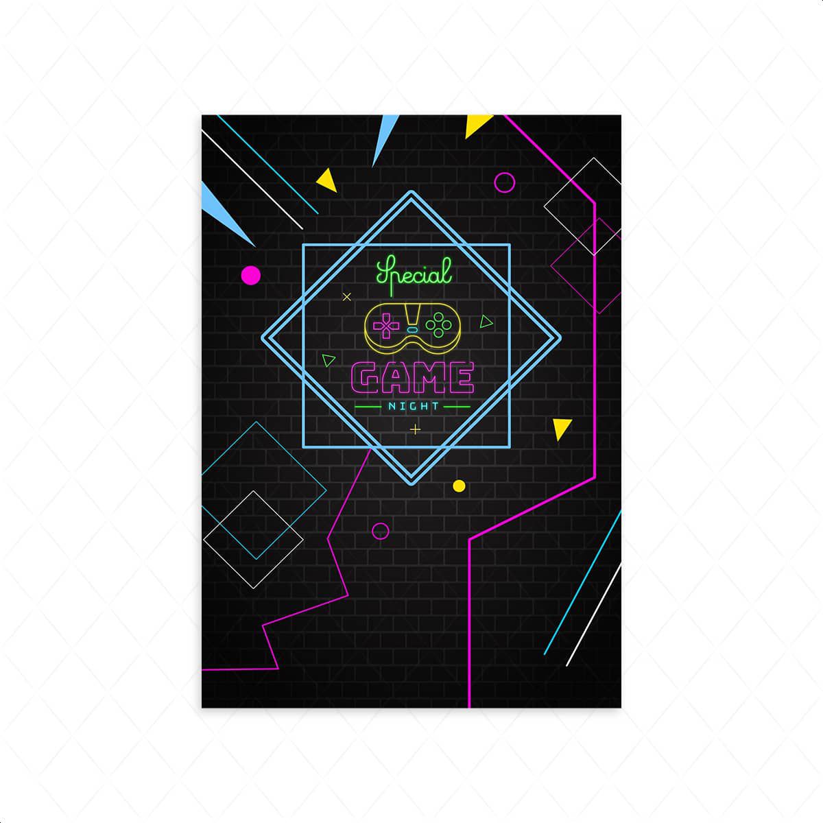 Capa Retangular Tema Game... - Painel Festivo