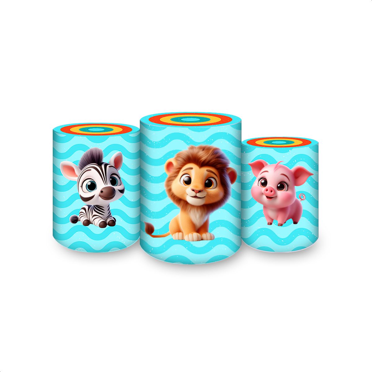 Trio Capas Cilindros Subl... - Painel Festivo