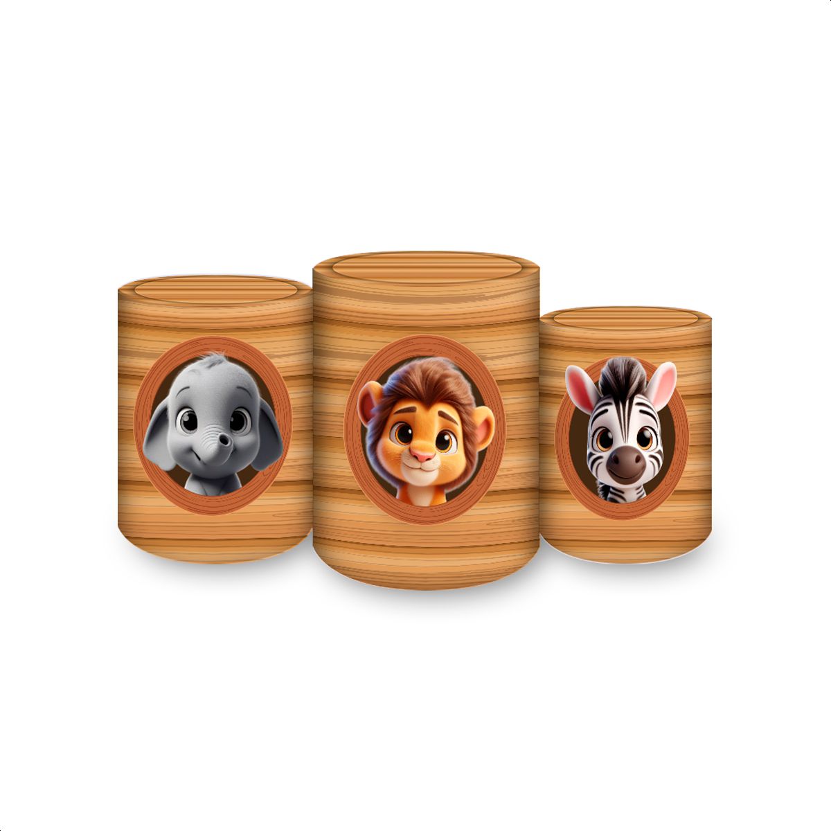 Trio Capas Cilindros Subl... - Painel Festivo