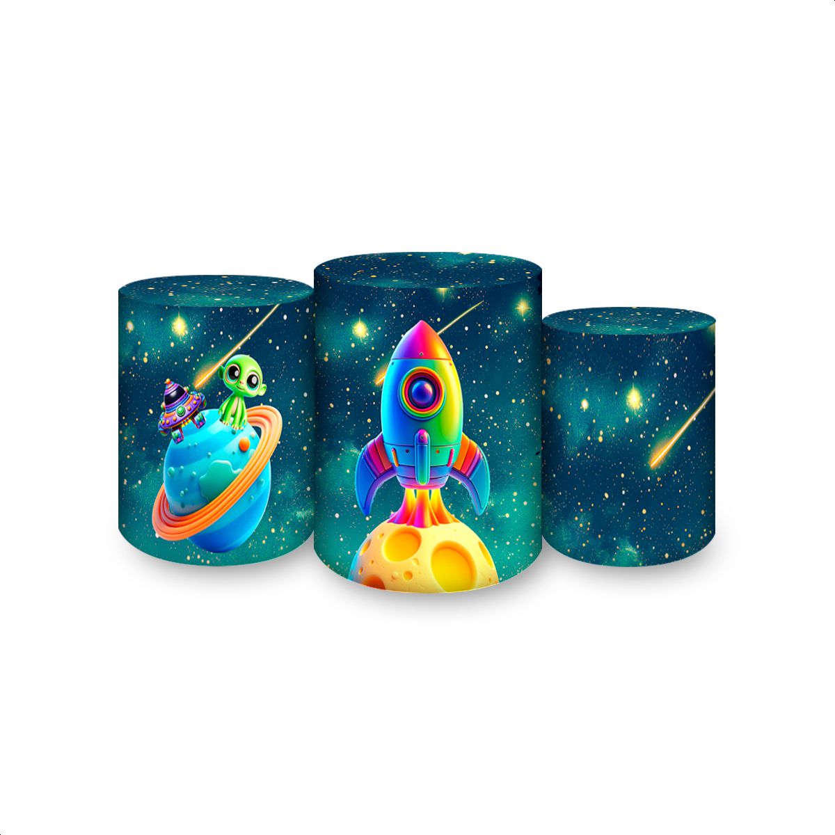 Trio Capas Cilindros Subl... - Painel Festivo