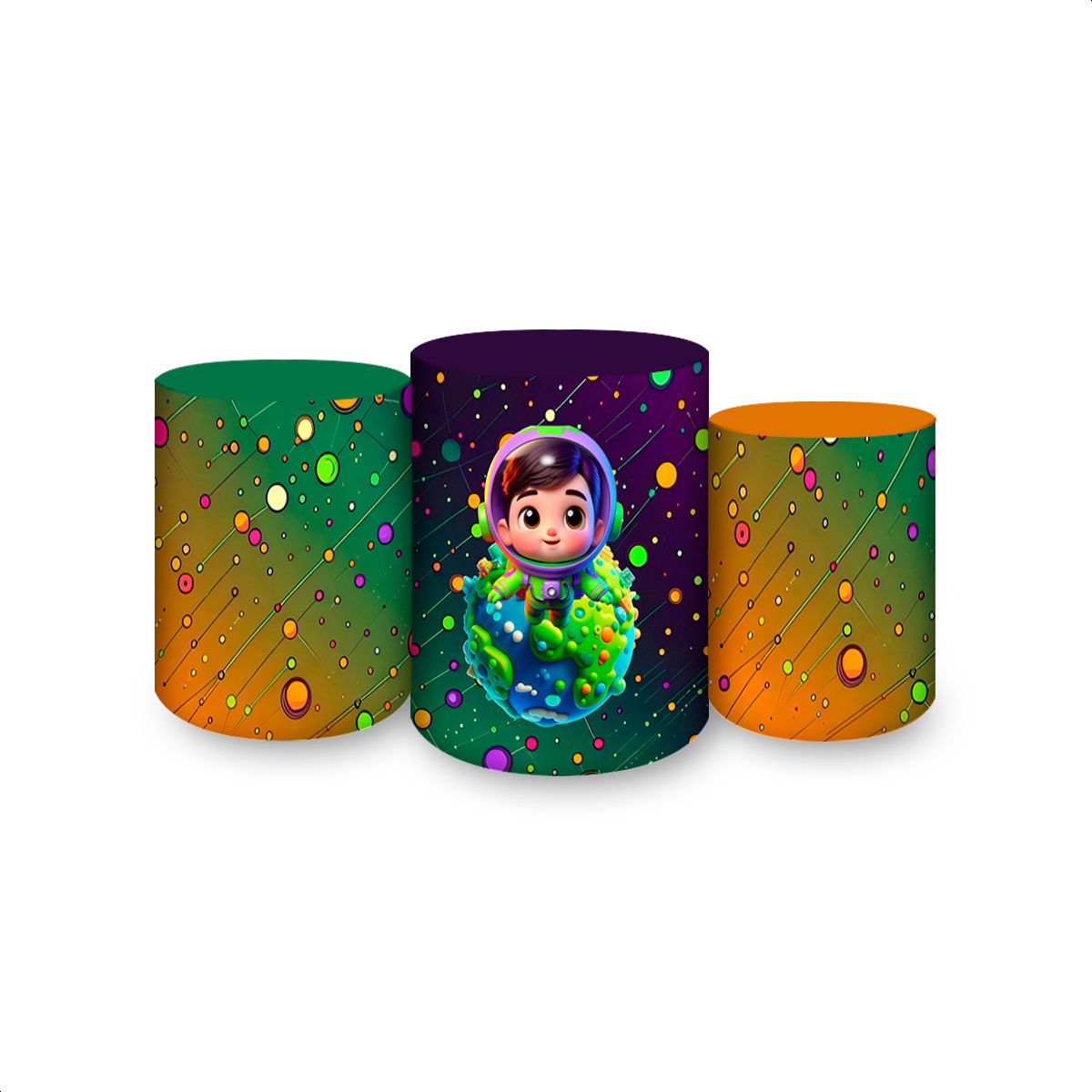 Trio Capas Cilindros Subl... - Painel Festivo
