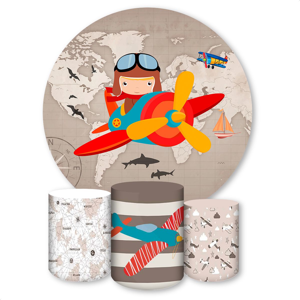 Capa Painel + Trio Capas ... - Painel Festivo