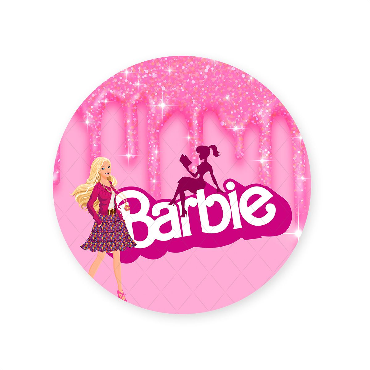Capa Painel Sublimados Tema Barbie 2651 - Painel R... - Painel Festivo